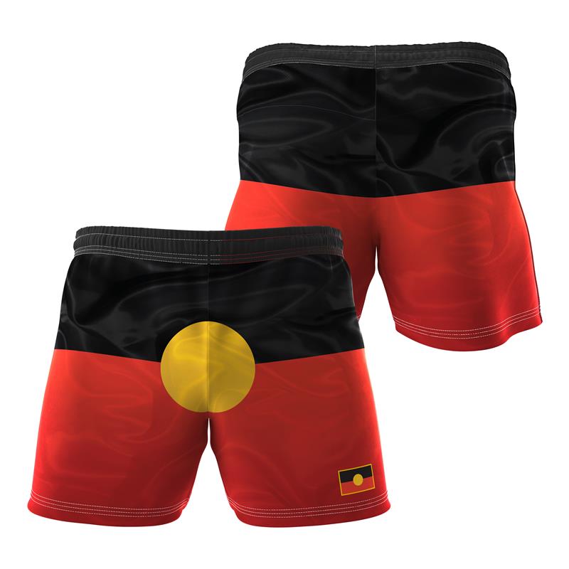 Sublimated Shorts - Aboriginal Flag