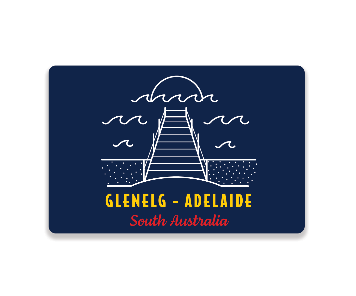 Fridge Magnet - Glenelg Beach