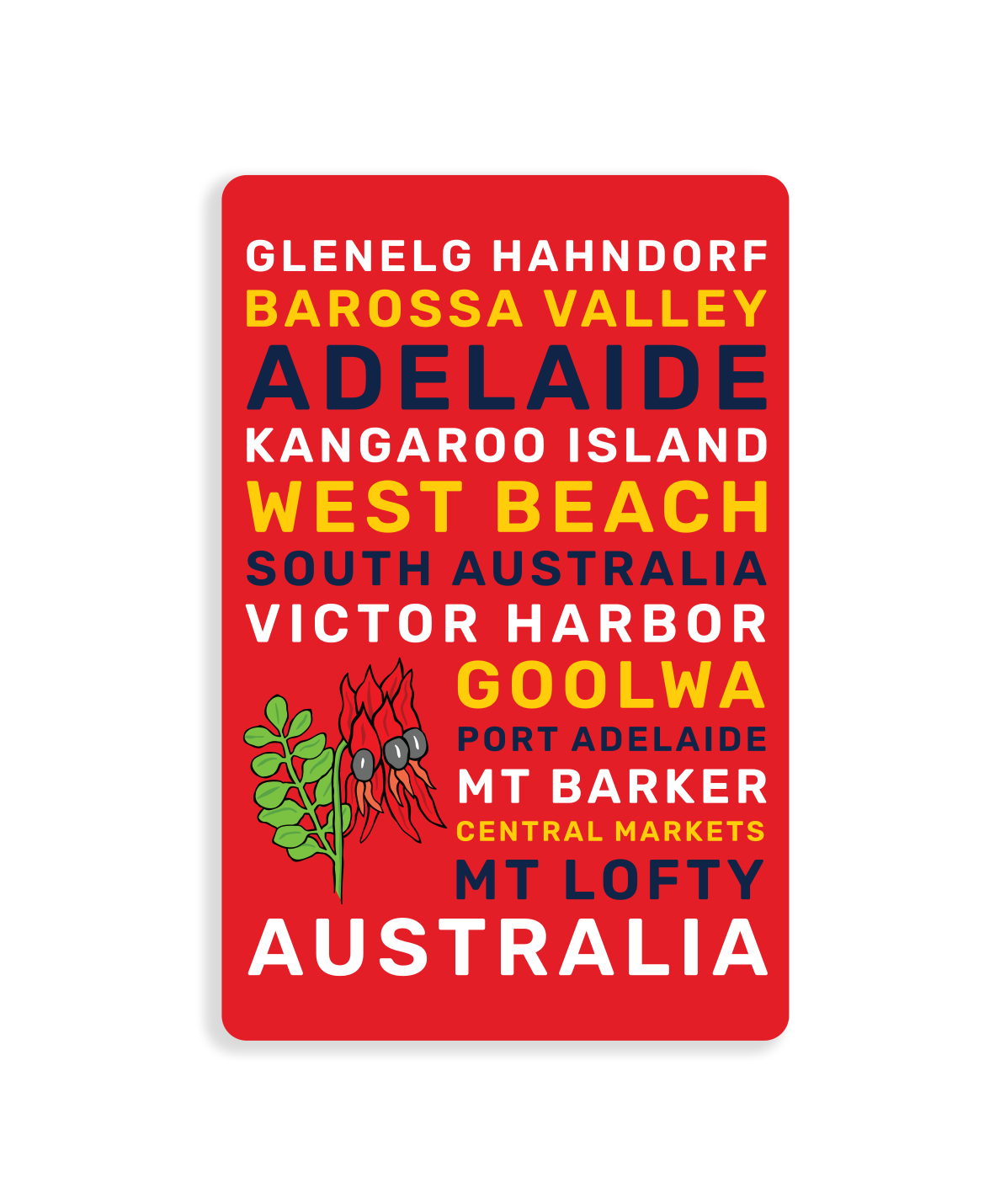 Fridge Magnet - Adelaide Town Names