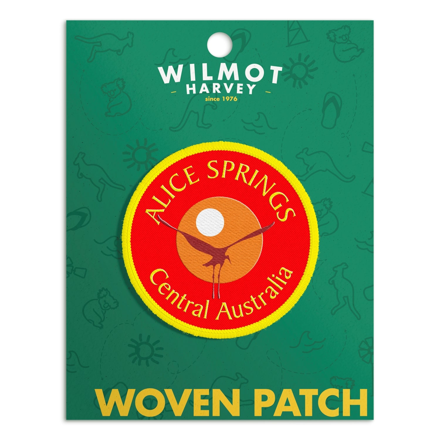 Woven Patch - Alice Springs Central Australia Red