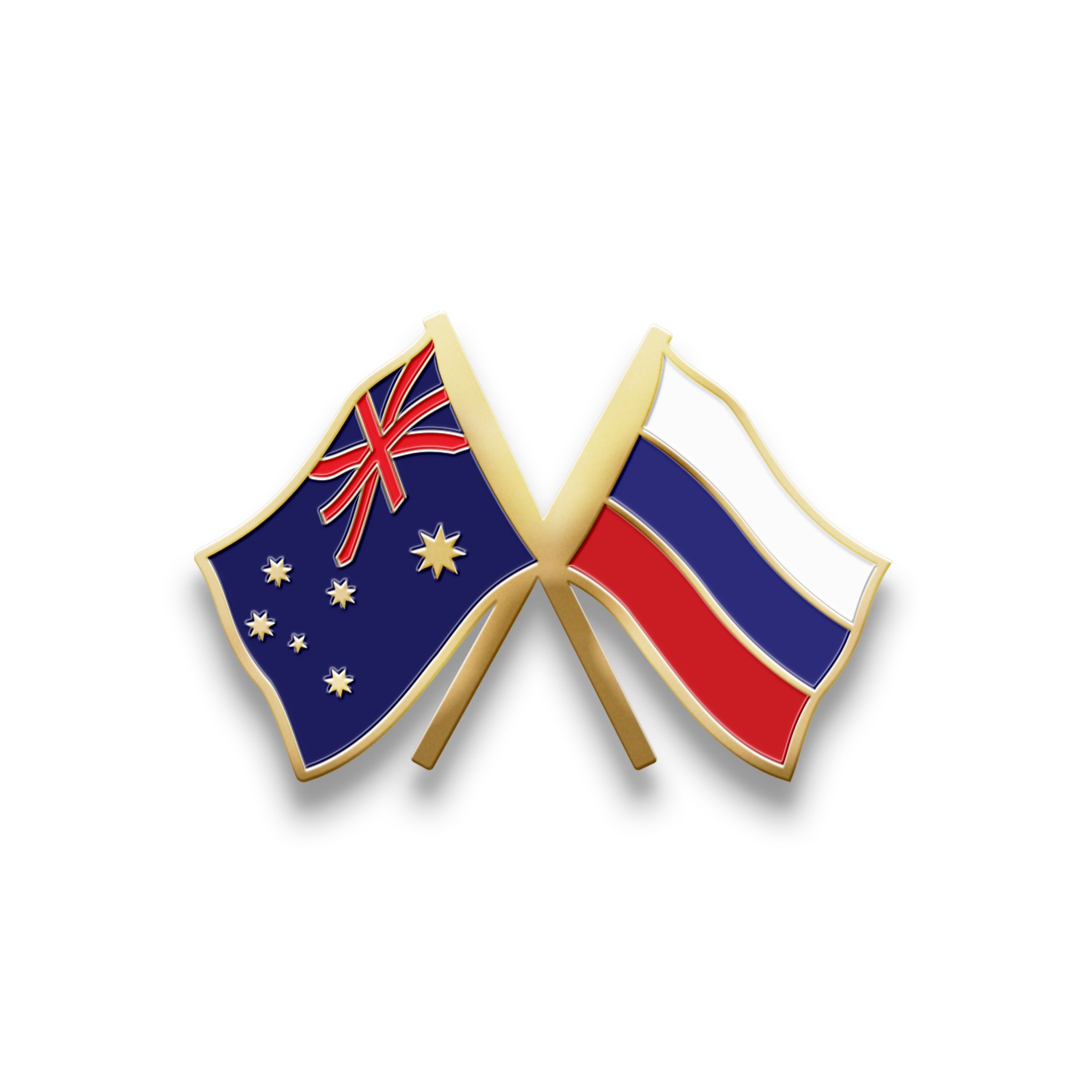 Hat Badge - Australia/Russia