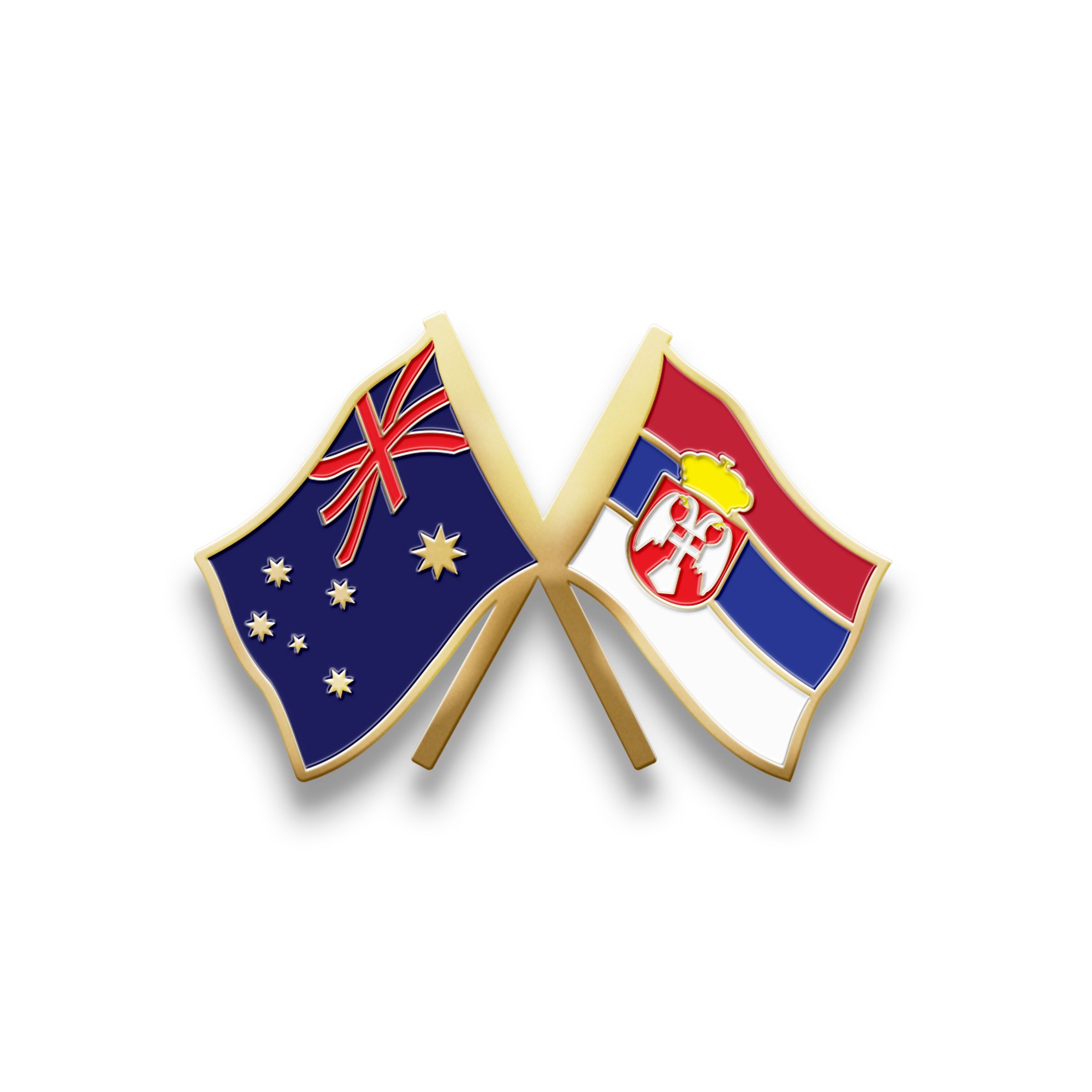 Hat Badge - Australia/Serbia