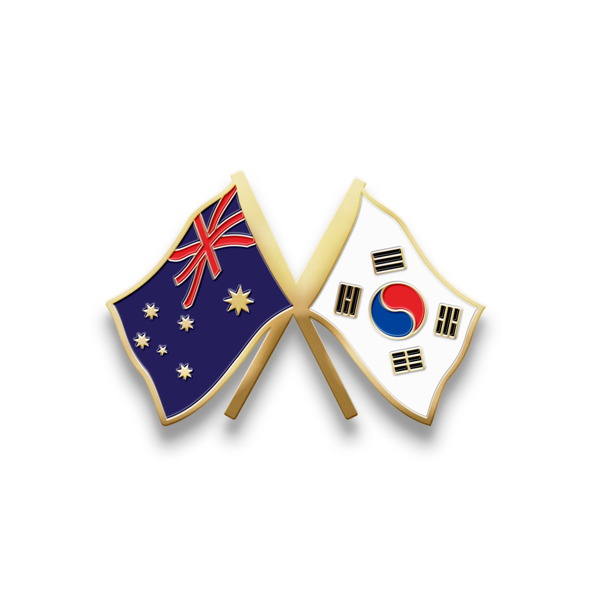 Hat Badge - Australia/South Korea