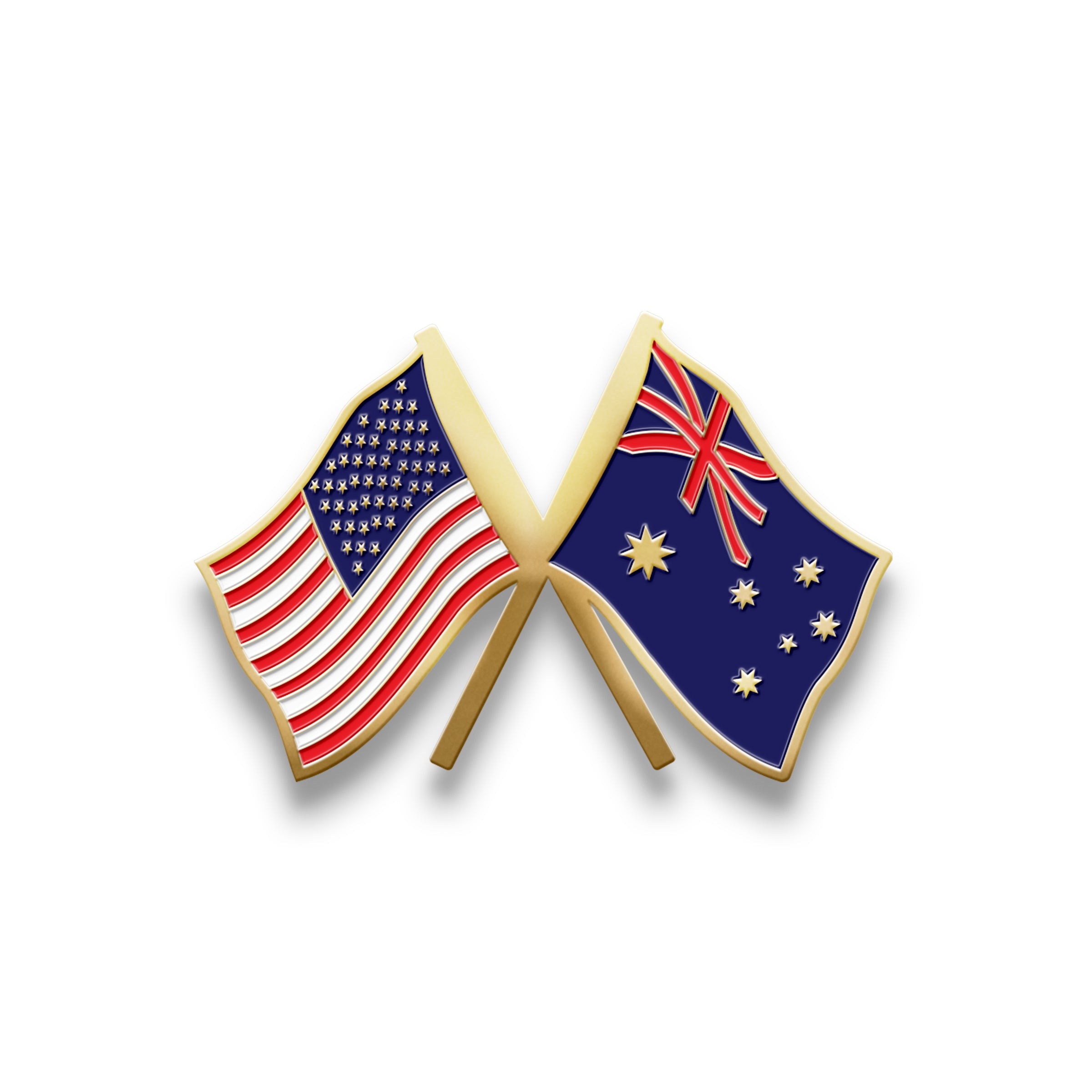 Hat Badge - Australia/USA