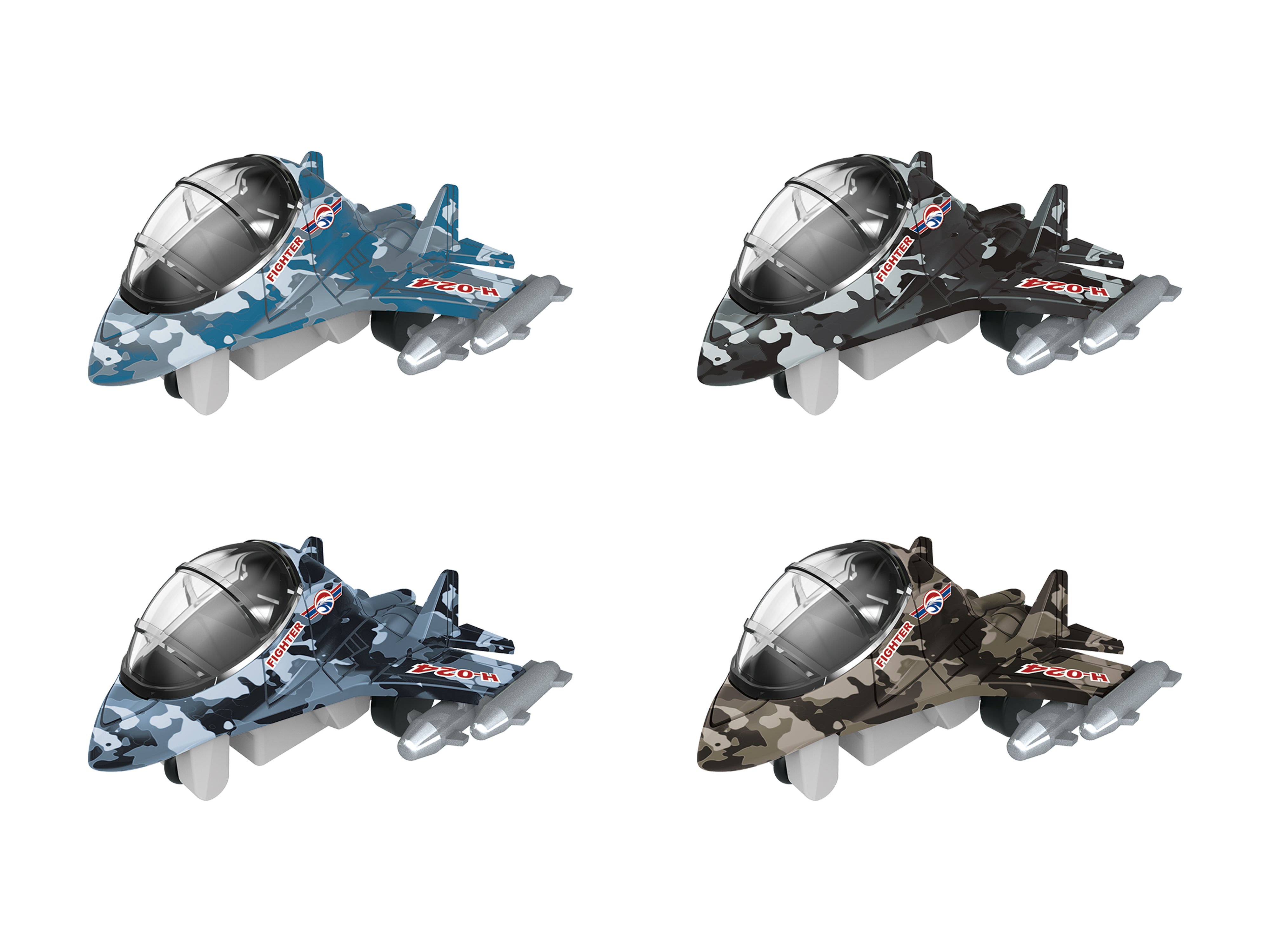 Mini Pullback Toy - Fighter Jet (Box of 16)