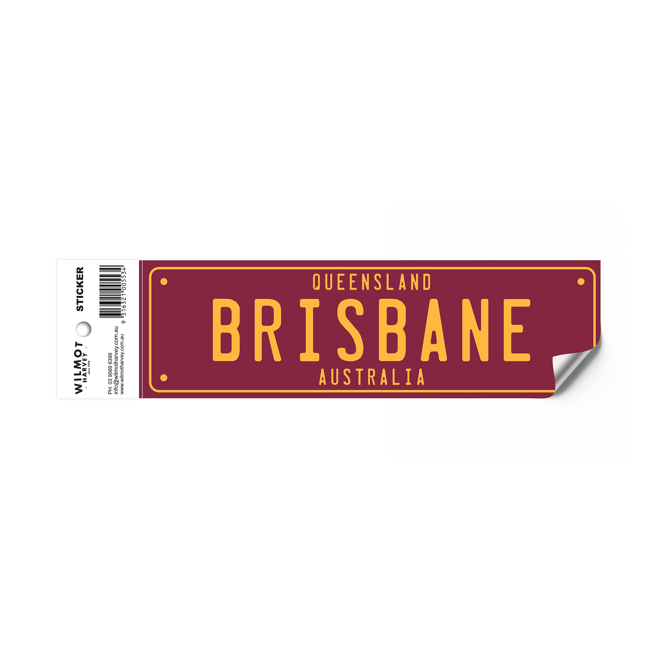 Sticker - Brisbane Number Plate