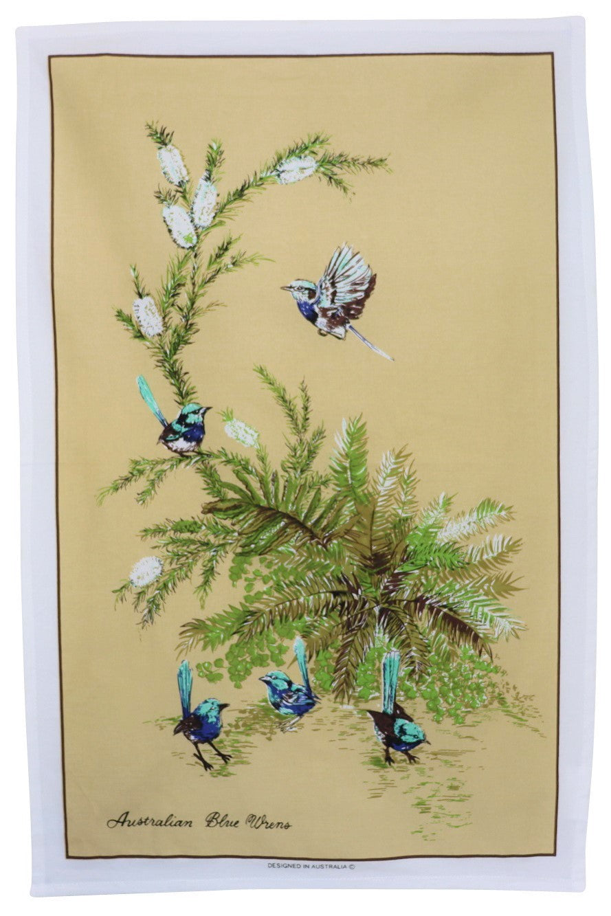 Tea Towel - Wrens Beige