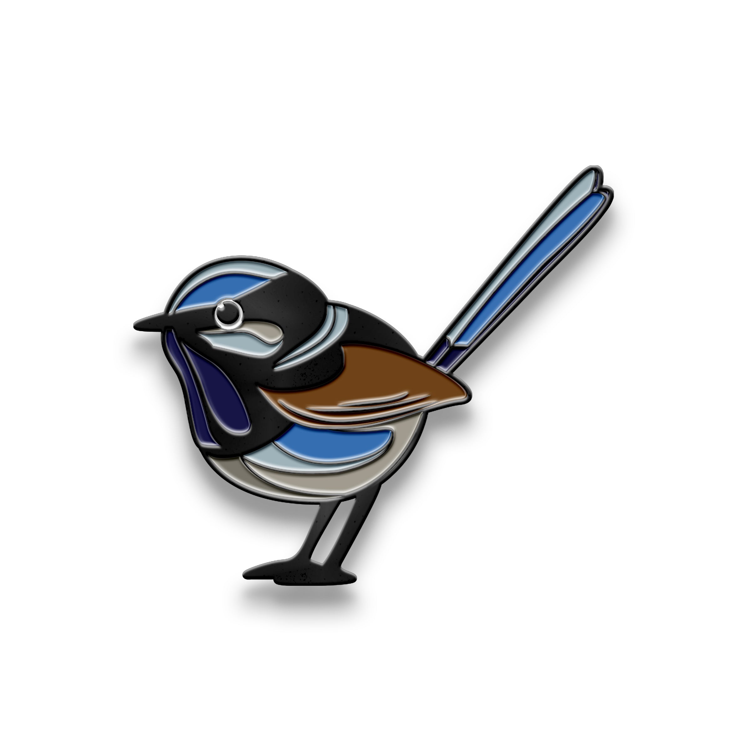 Hat Badge - Blue Wren - Wilmot Harvey