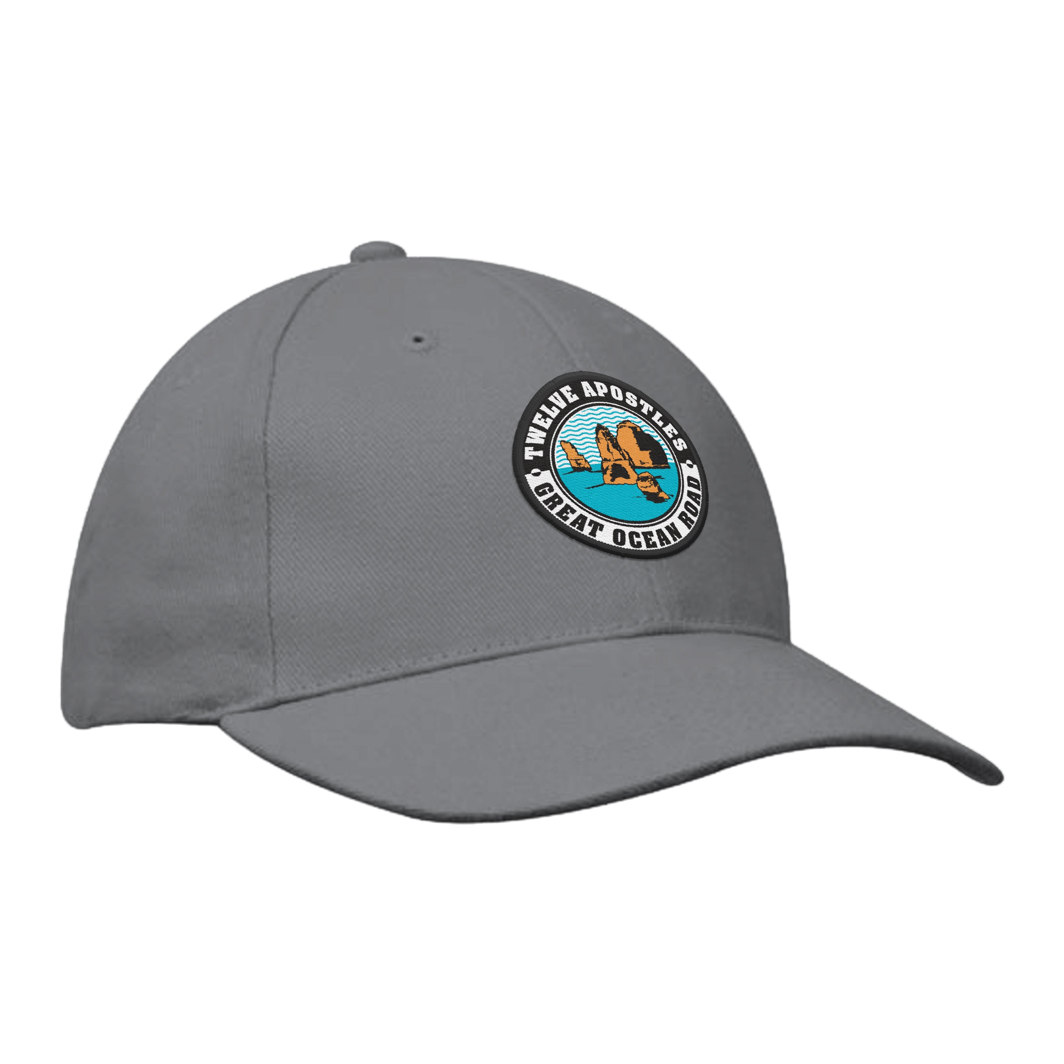Cap Heavy Brushed Cotton - Great Ocean Road Woven Patch applied