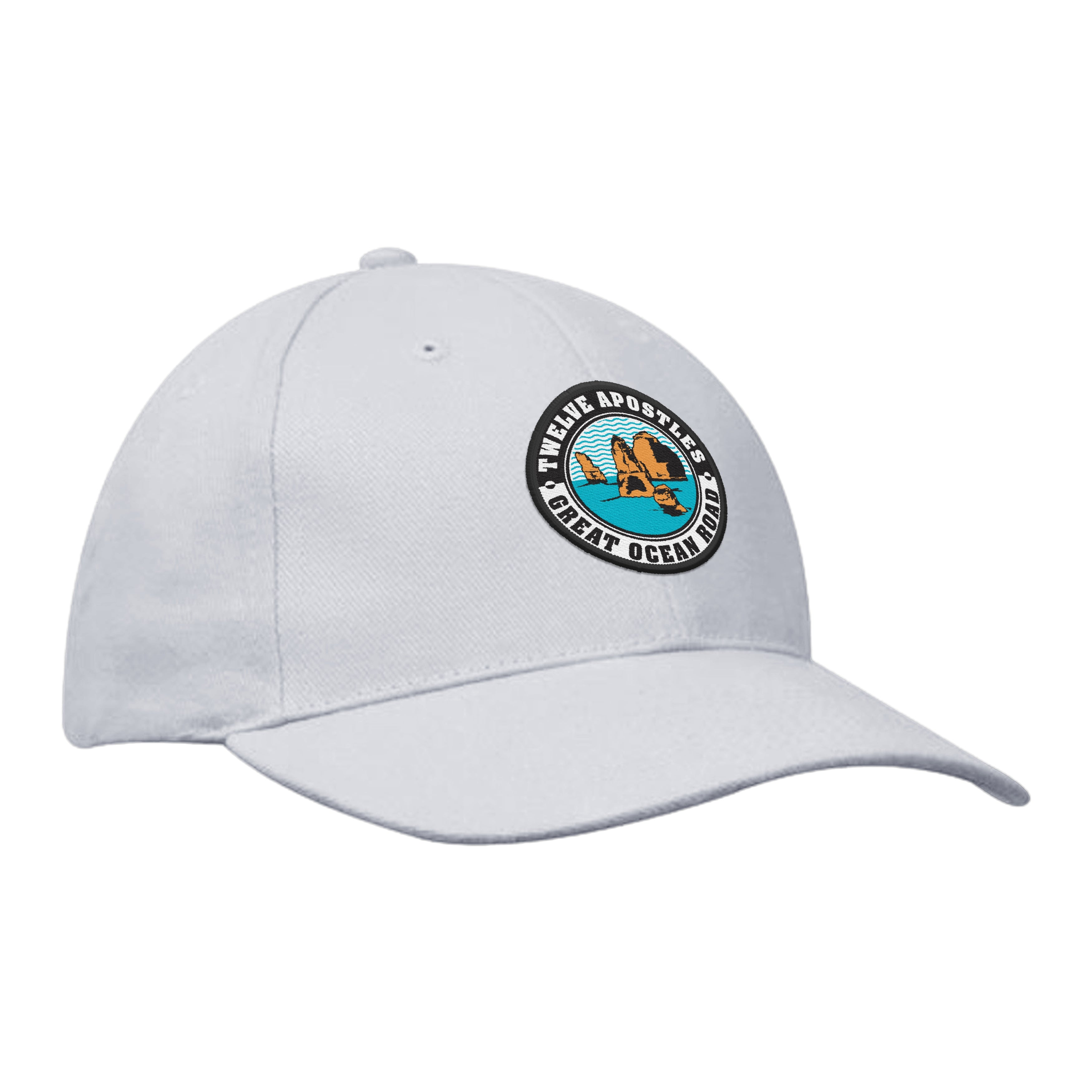 Cap Heavy Brushed Cotton - Great Ocean Road Woven Patch applied