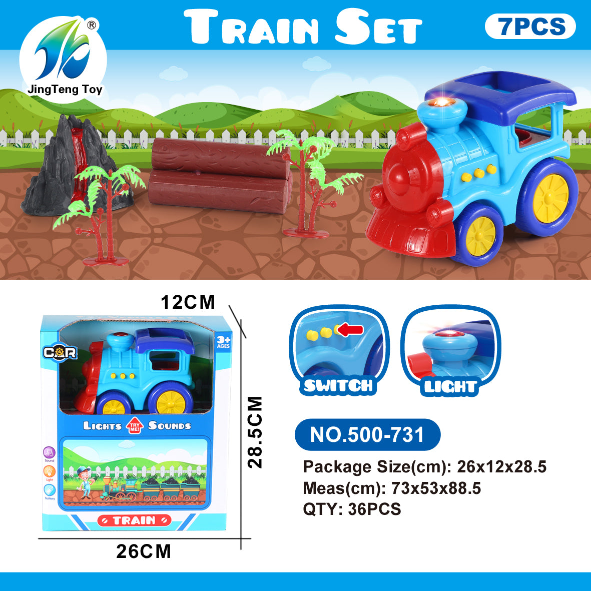 Cartoon Train Set - Wilmot Harvey