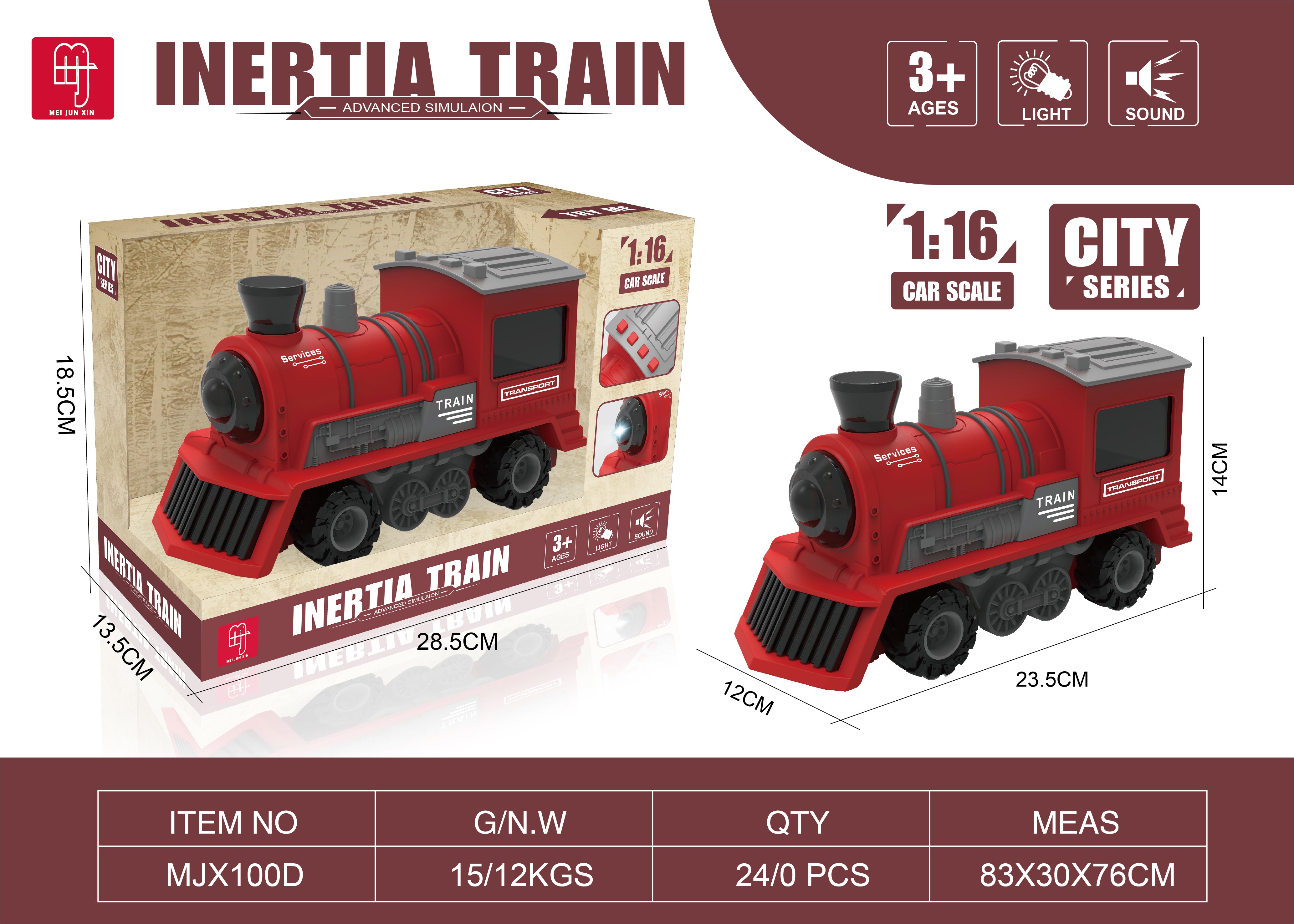Inertia Friction & Sound Train Red - Wilmot Harvey