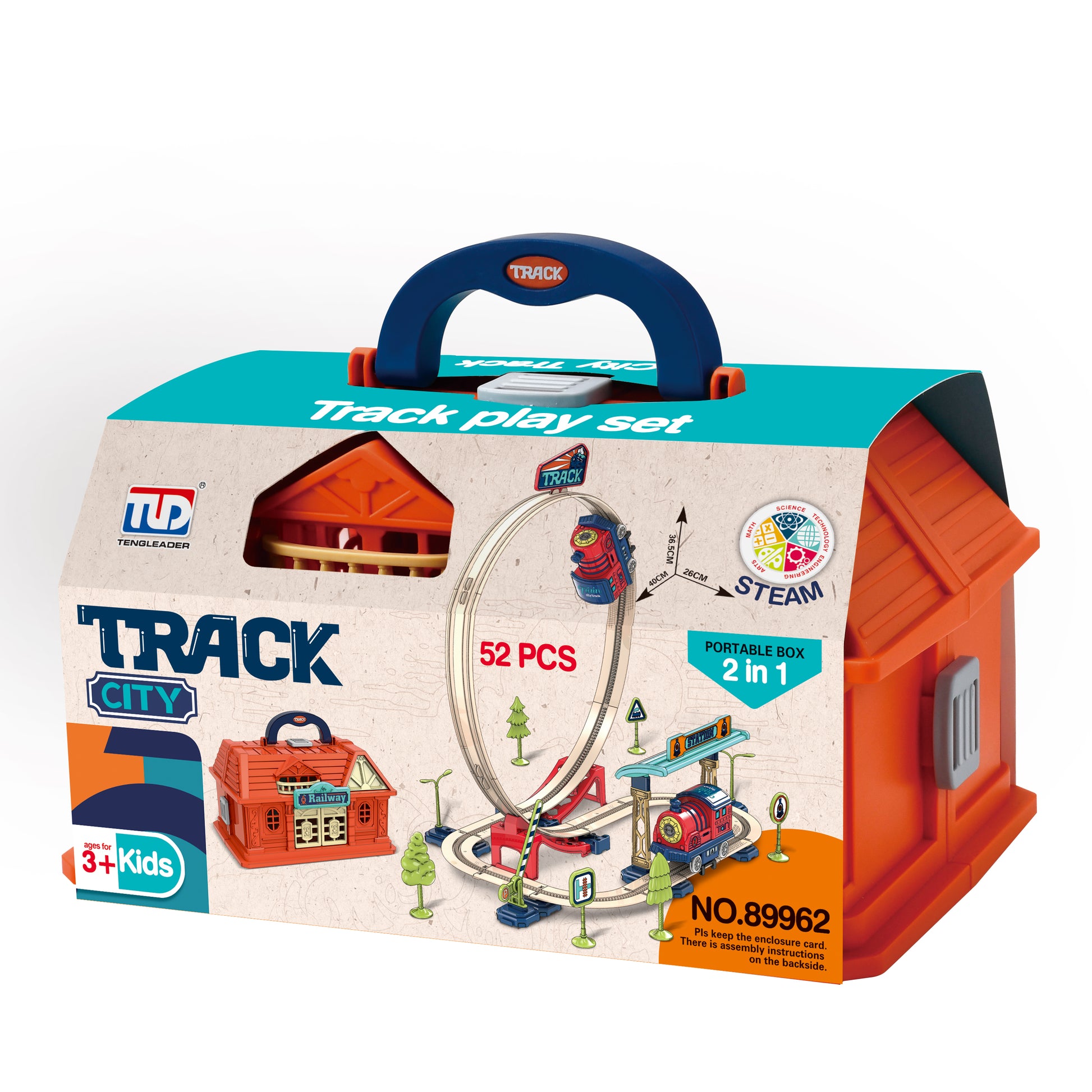 Train Box Set Small (52 pieces) - Wilmot Harvey