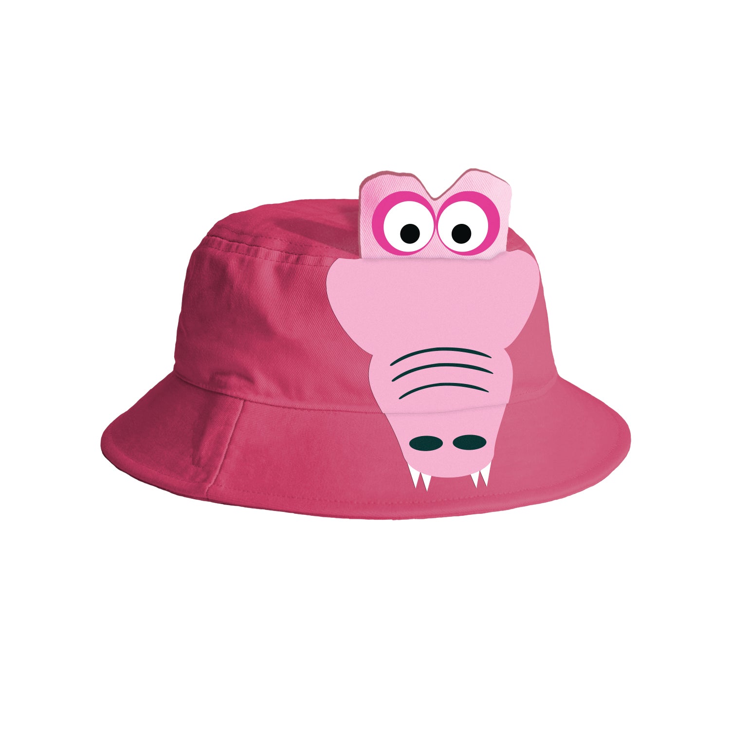 Kid's Bucket Hat - Crocodile Pink