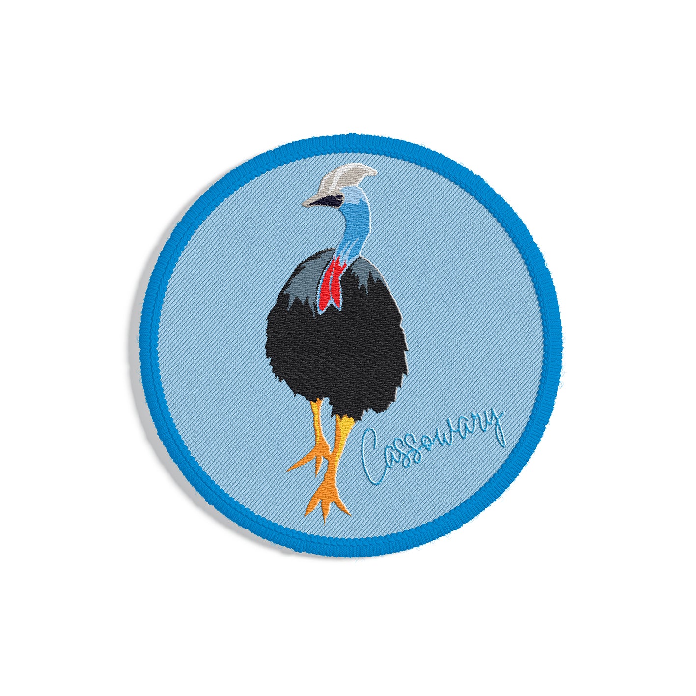 Woven Patch - Cassowary