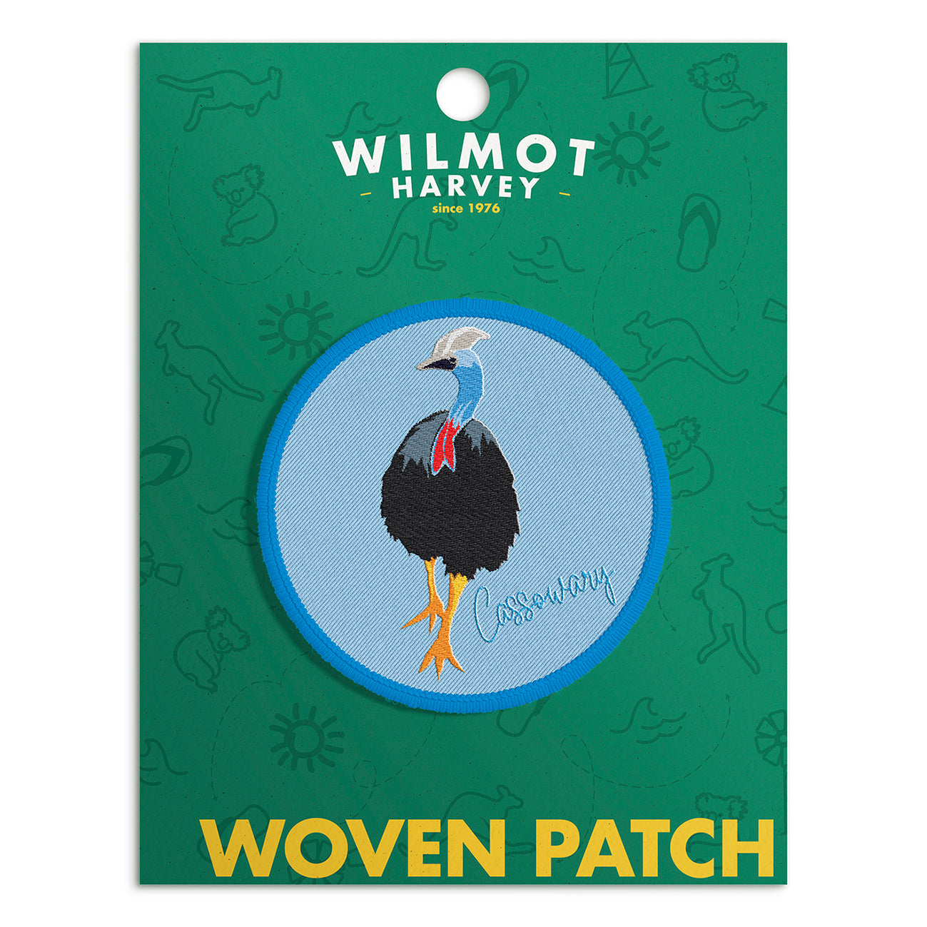 Woven Patch - Cassowary