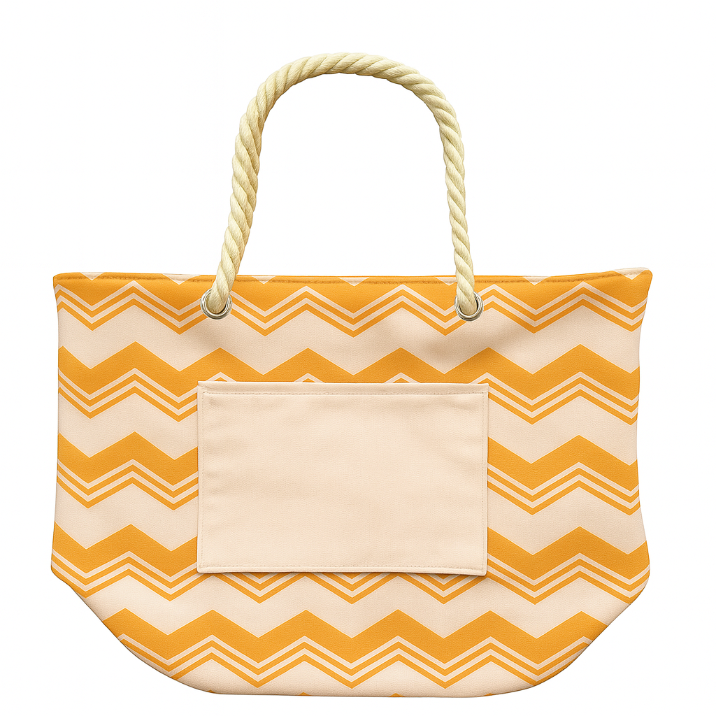 Zig Zag Beach Bag - Orange