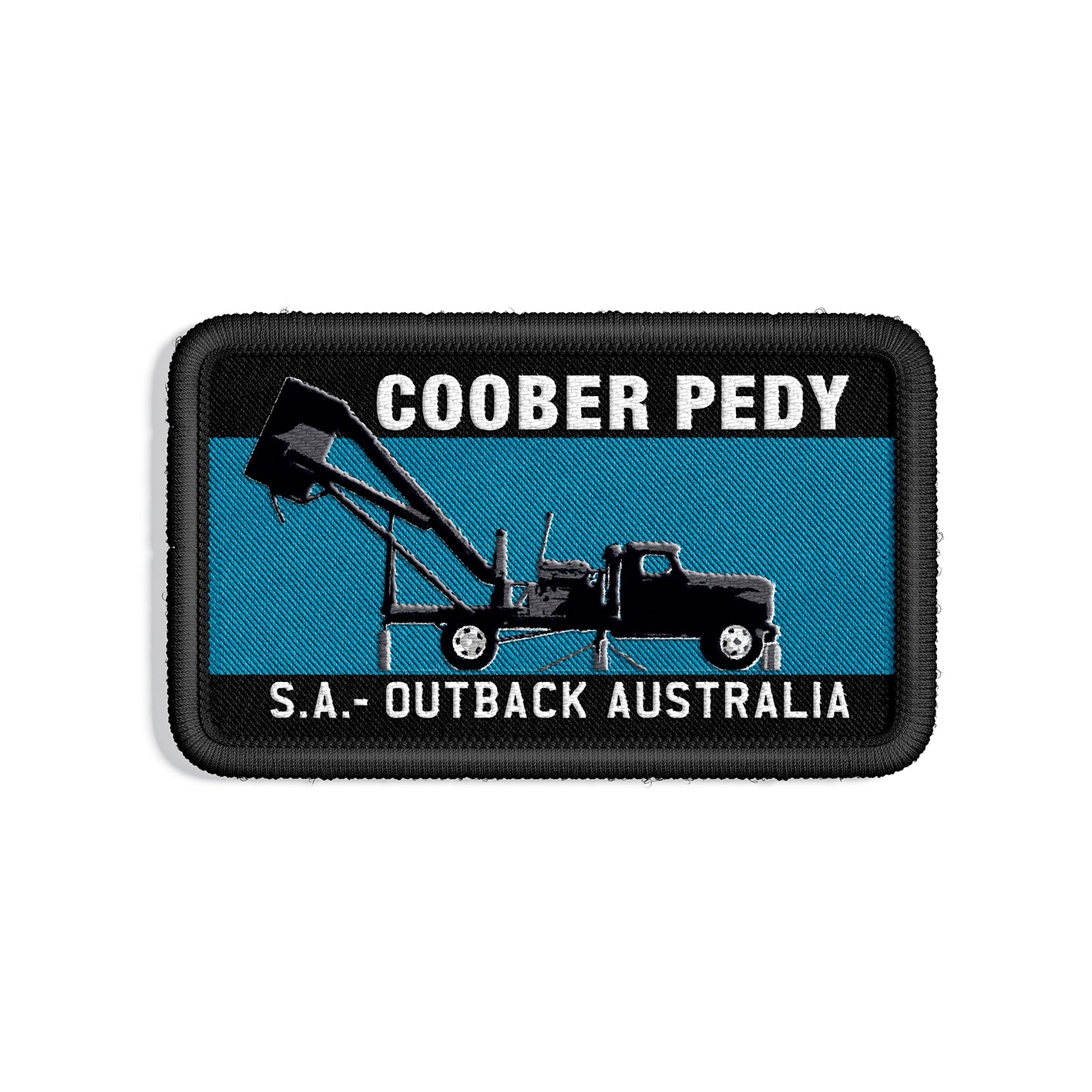 Woven Patch - Coober Pedy Blower Blue - Wilmot Harvey