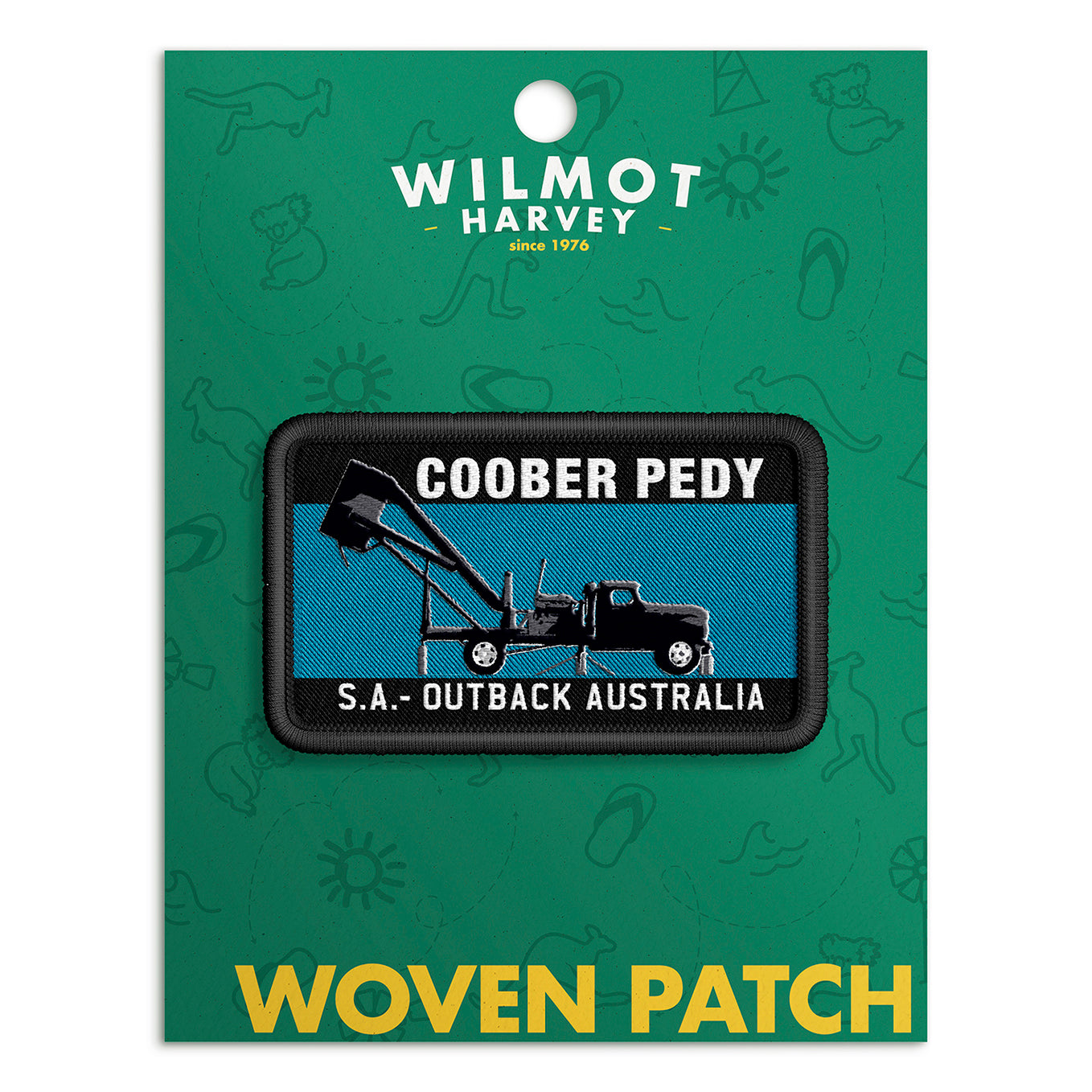 Woven Patch - Coober Pedy Blower Blue - Wilmot Harvey