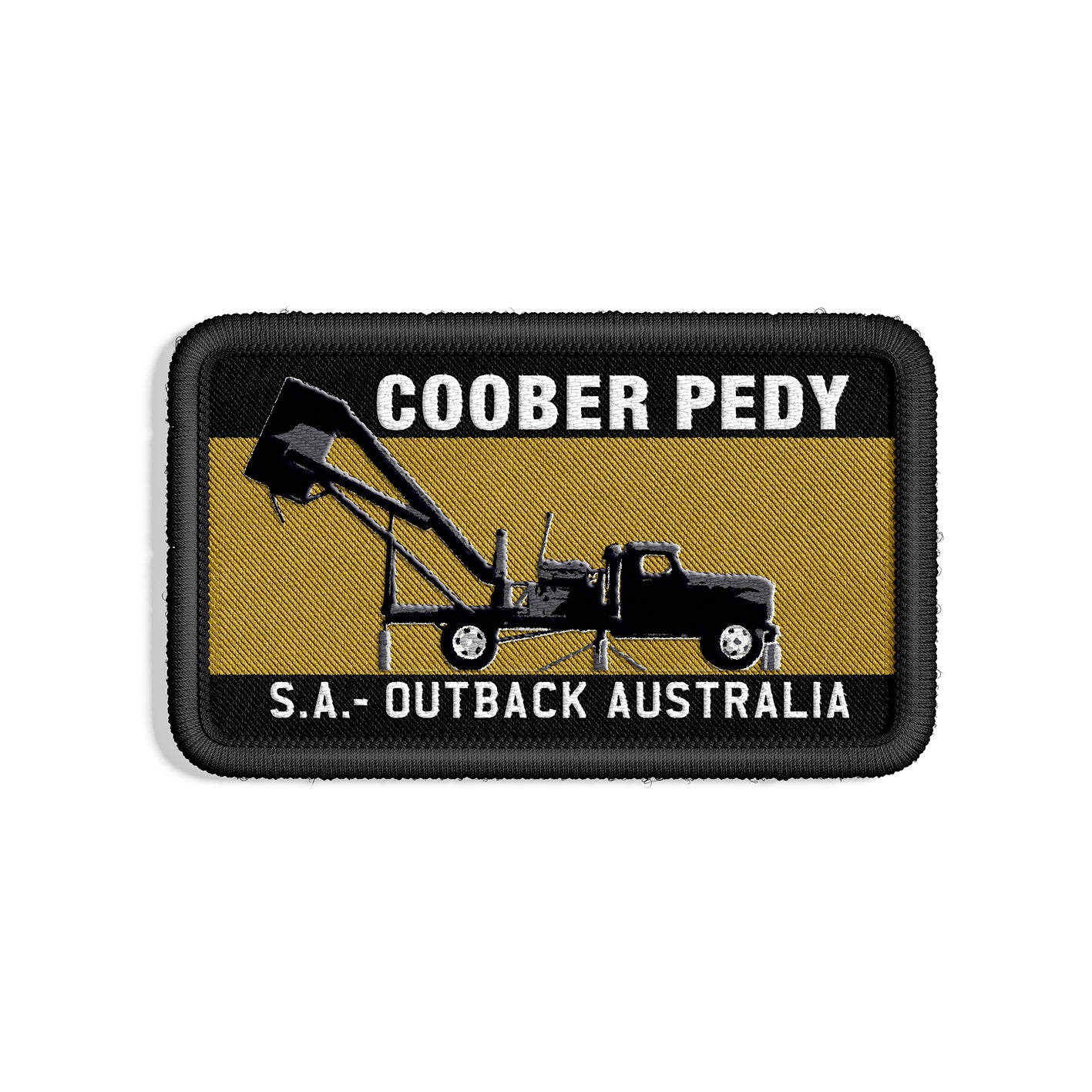 Woven Patch - Coober Pedy Blower Yellow - Wilmot Harvey