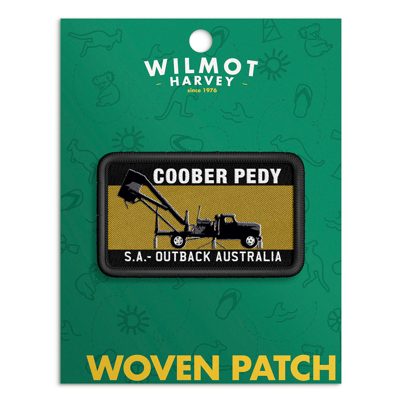 Woven Patch - Coober Pedy Blower Yellow - Wilmot Harvey