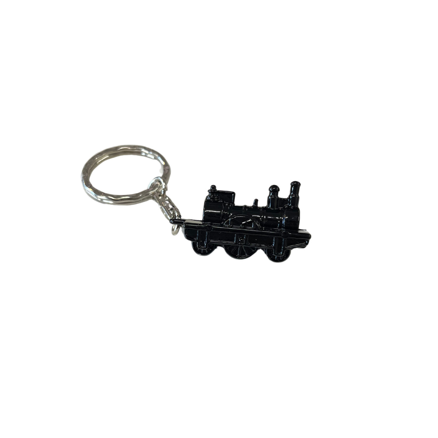 Metal Keyring - Train Black