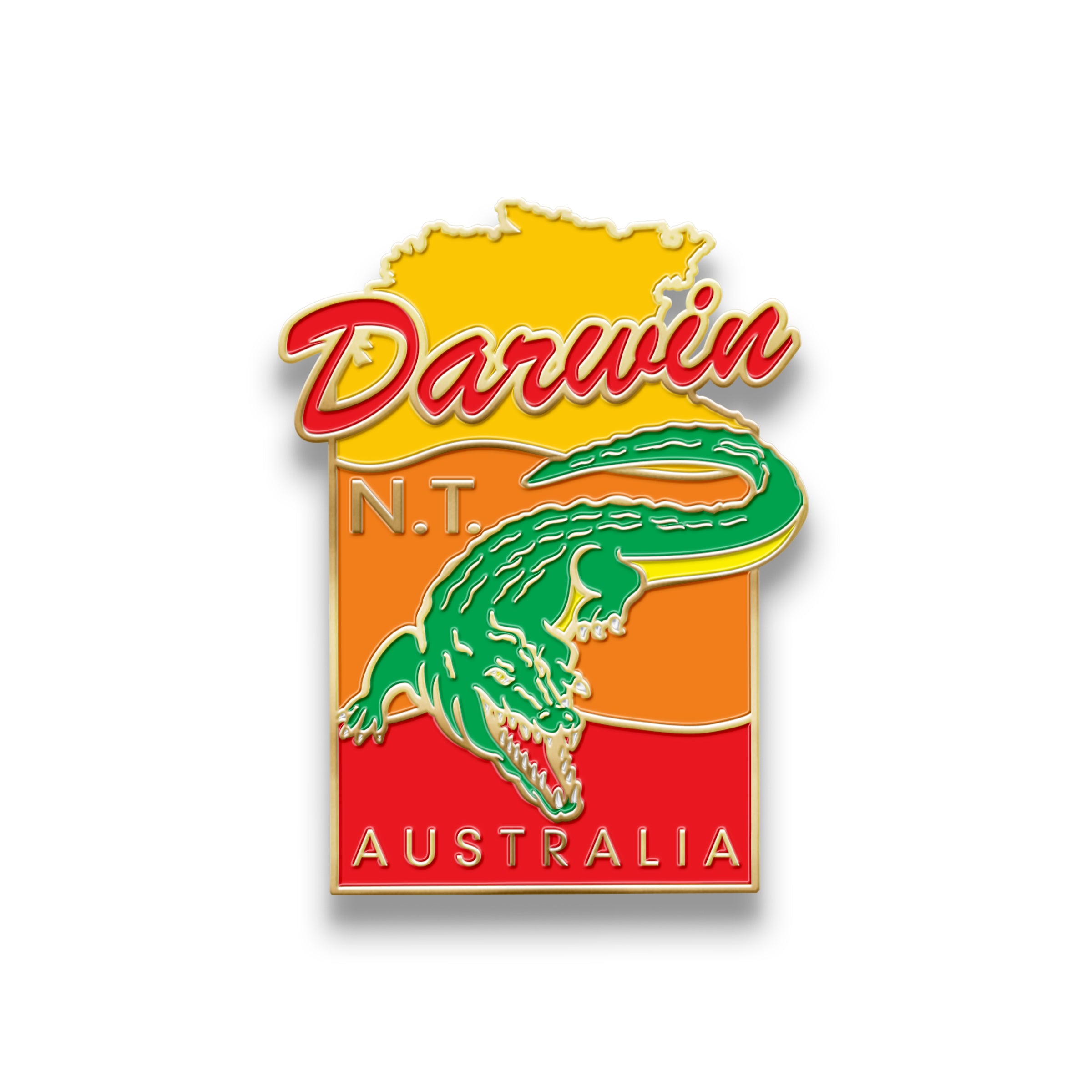 Hat Badge - Darwin Crocodile