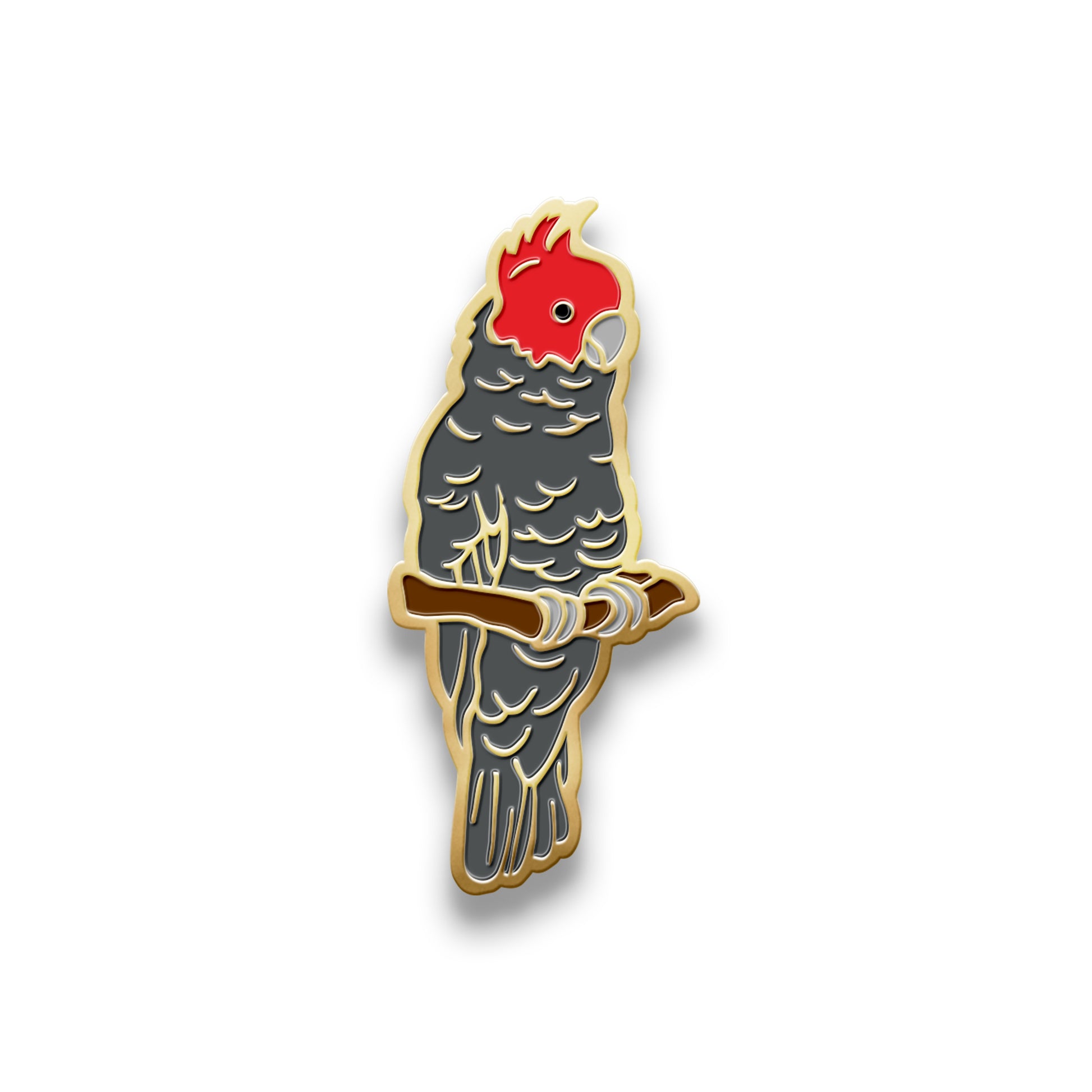 Hat Badge - Gang Gang Cockatoo - Wilmot Harvey