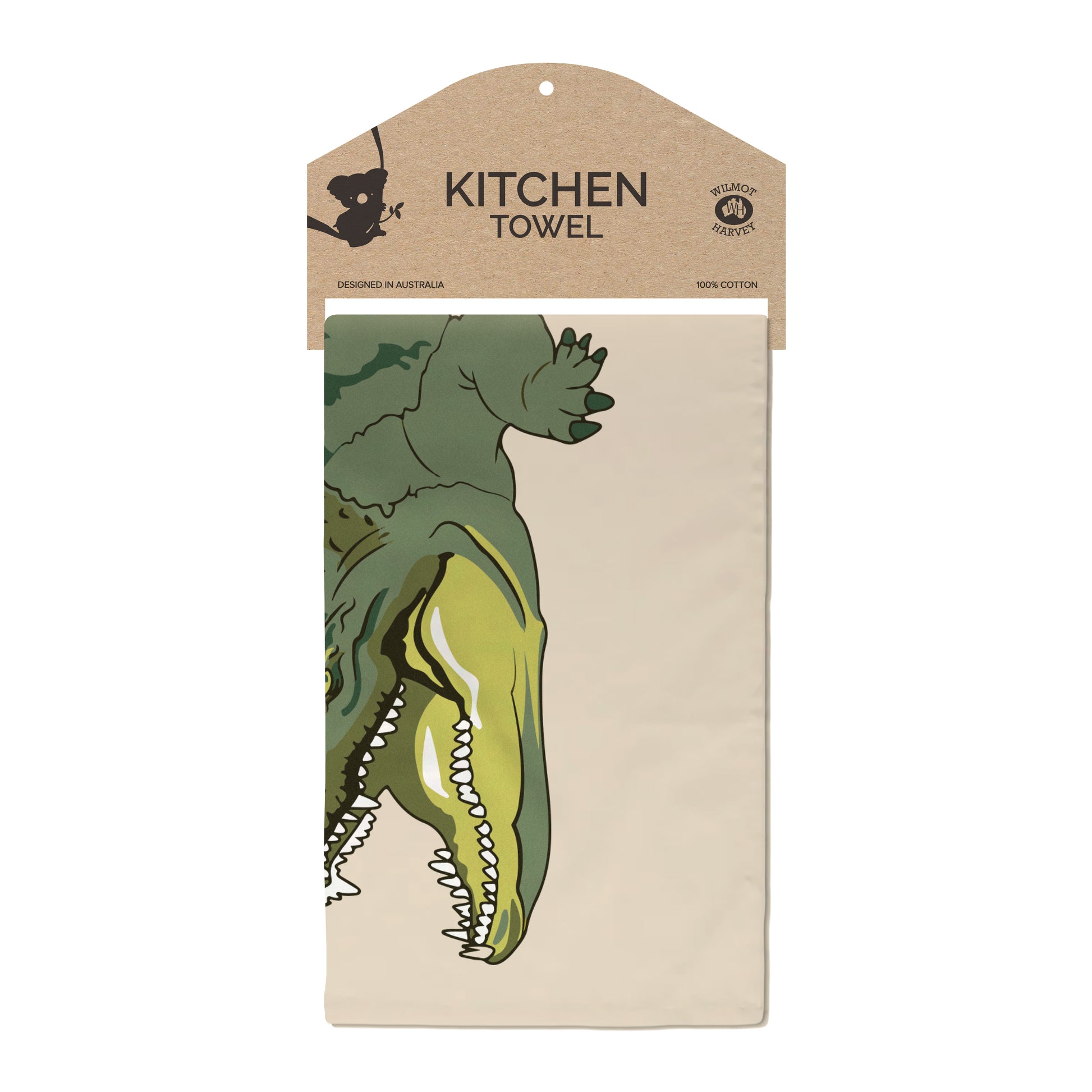 Tea Towel - Crocodile - Wilmot Harvey