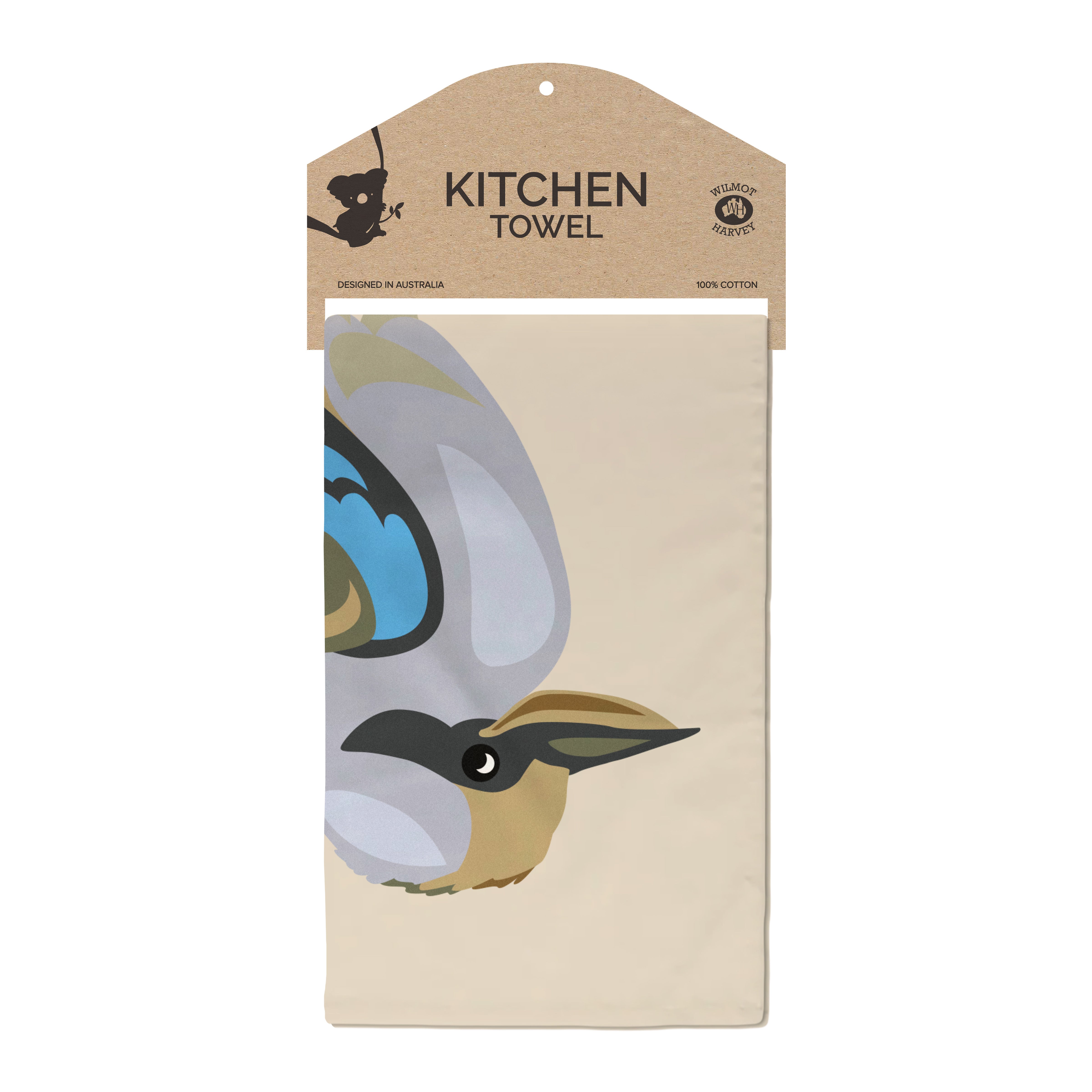 Tea Towel - Kookaburra - Wilmot Harvey
