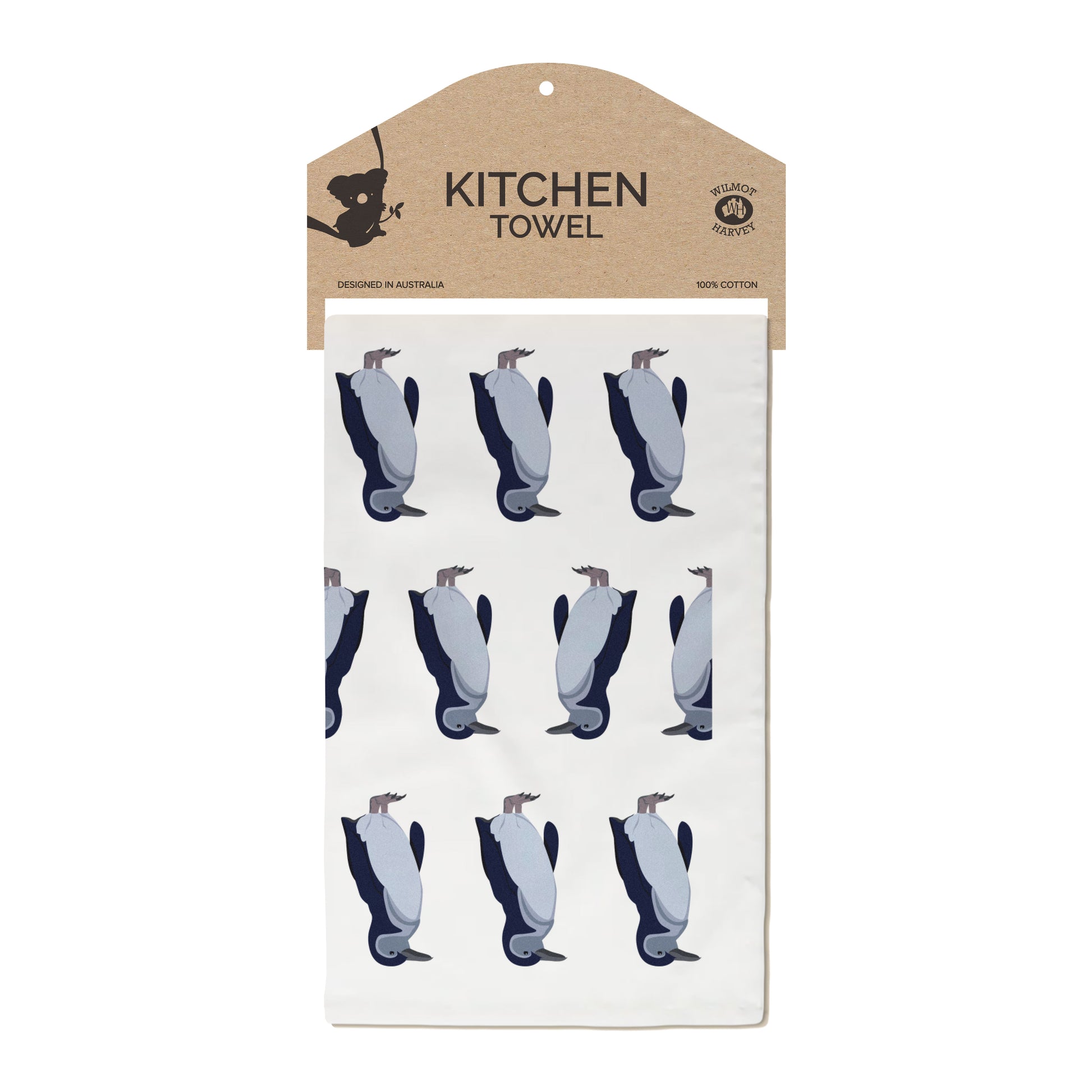 Tea Towel - Penguins - Wilmot Harvey