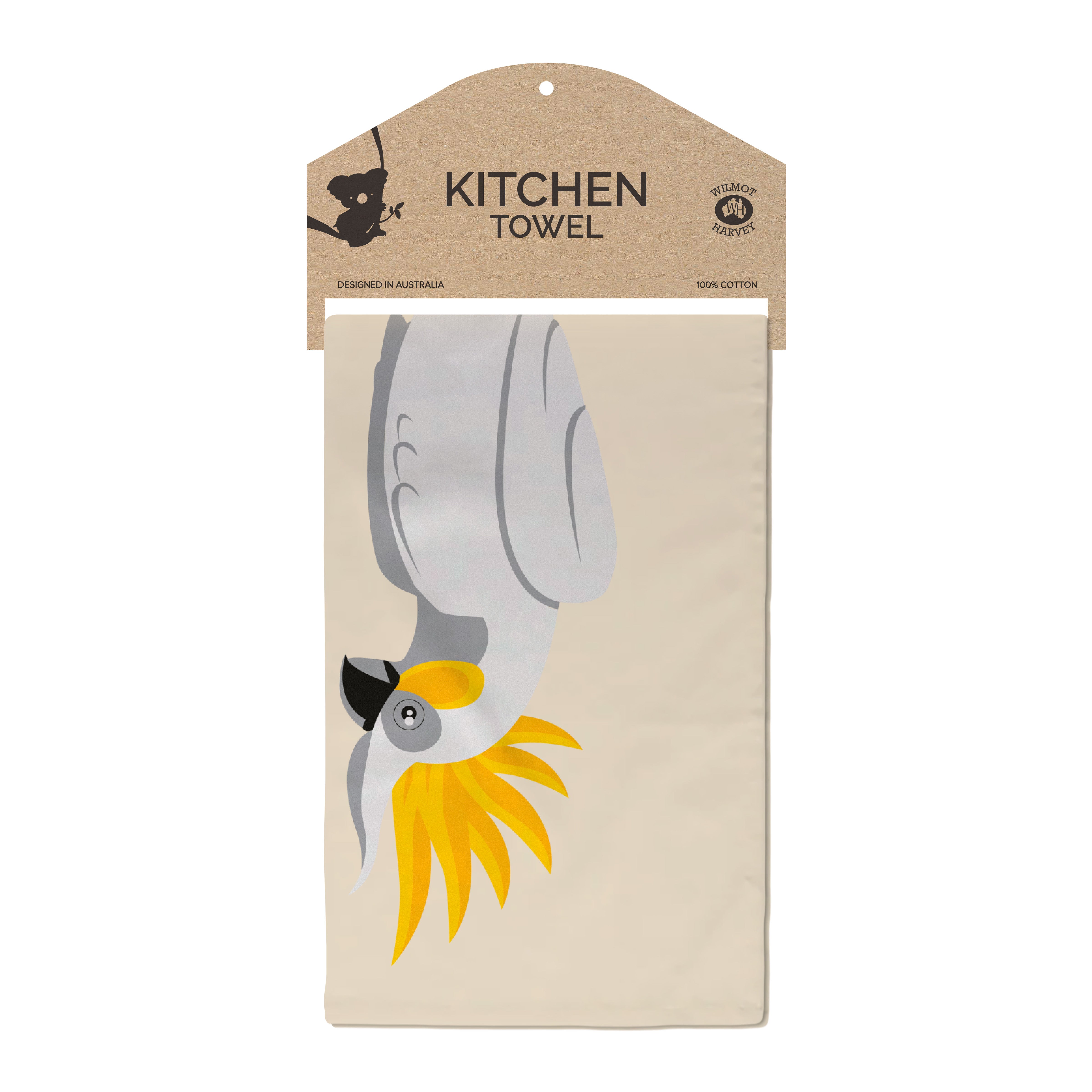 Tea Towel - Cockatoos - Wilmot Harvey
