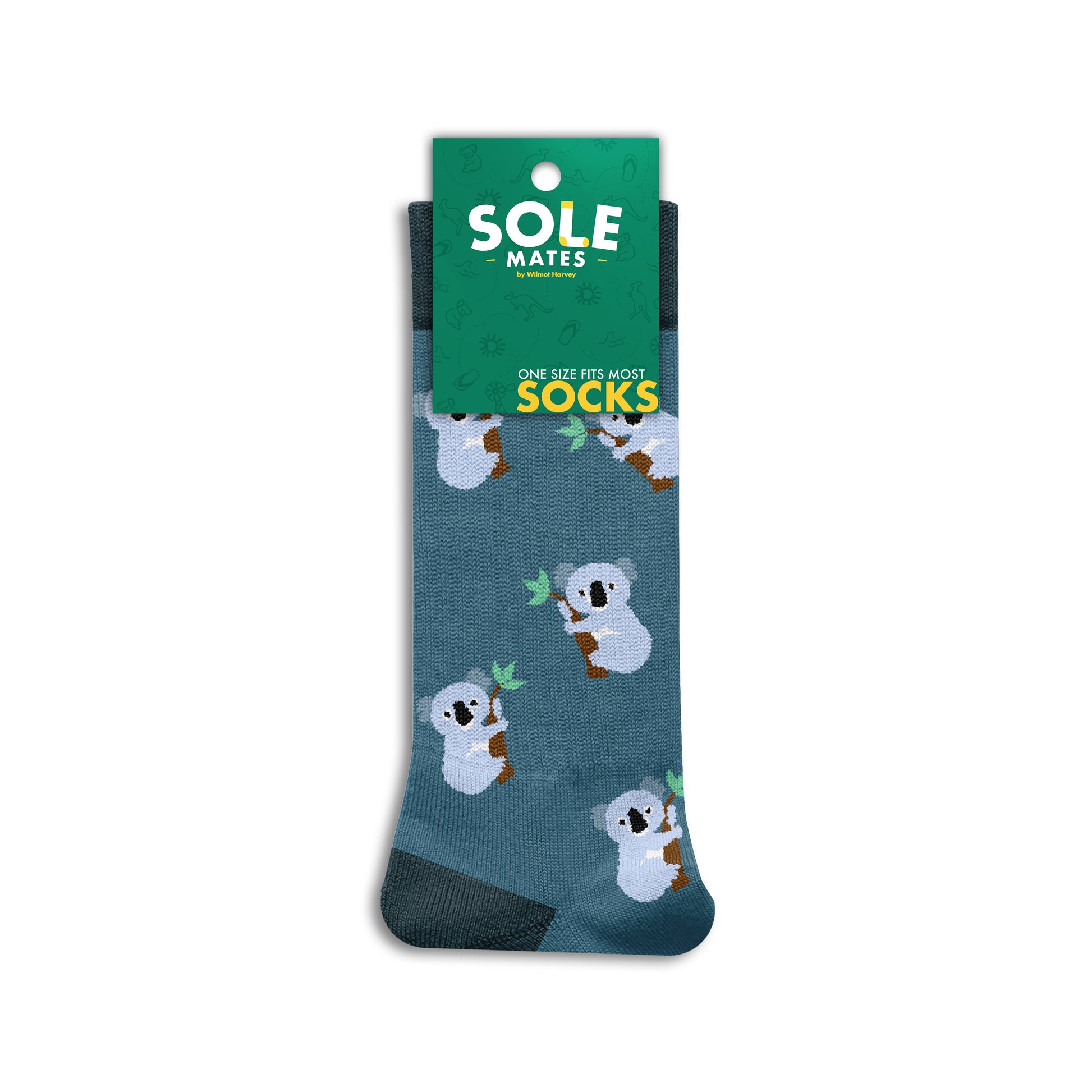 Sole Mates Socks - Koala Green - Wilmot Harvey