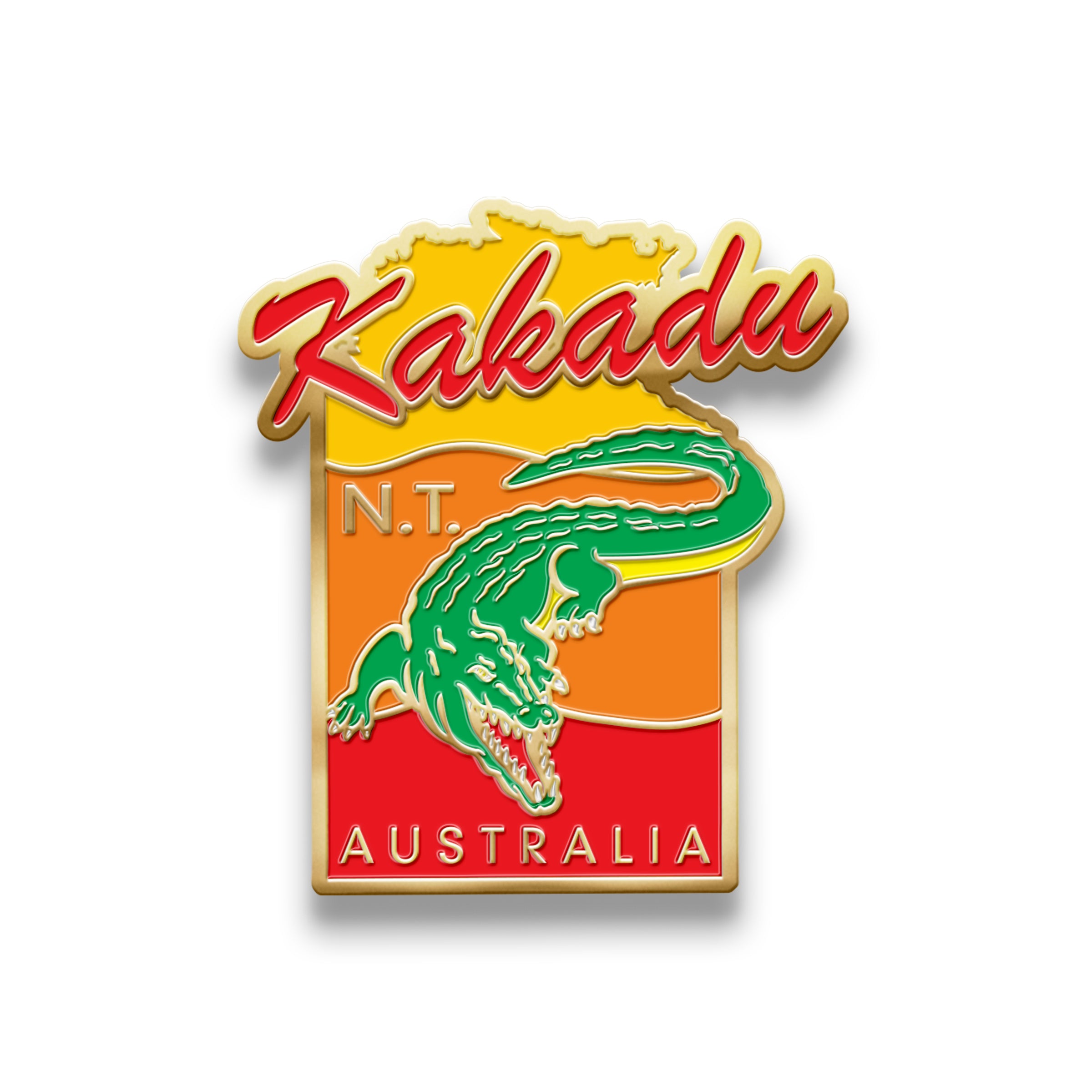 Hat Badge - Kakadu Crocodile