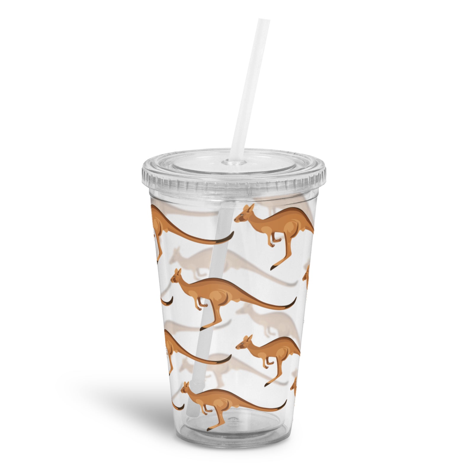 Reusable Cup and Straw - Kangaroos - Wilmot Harvey