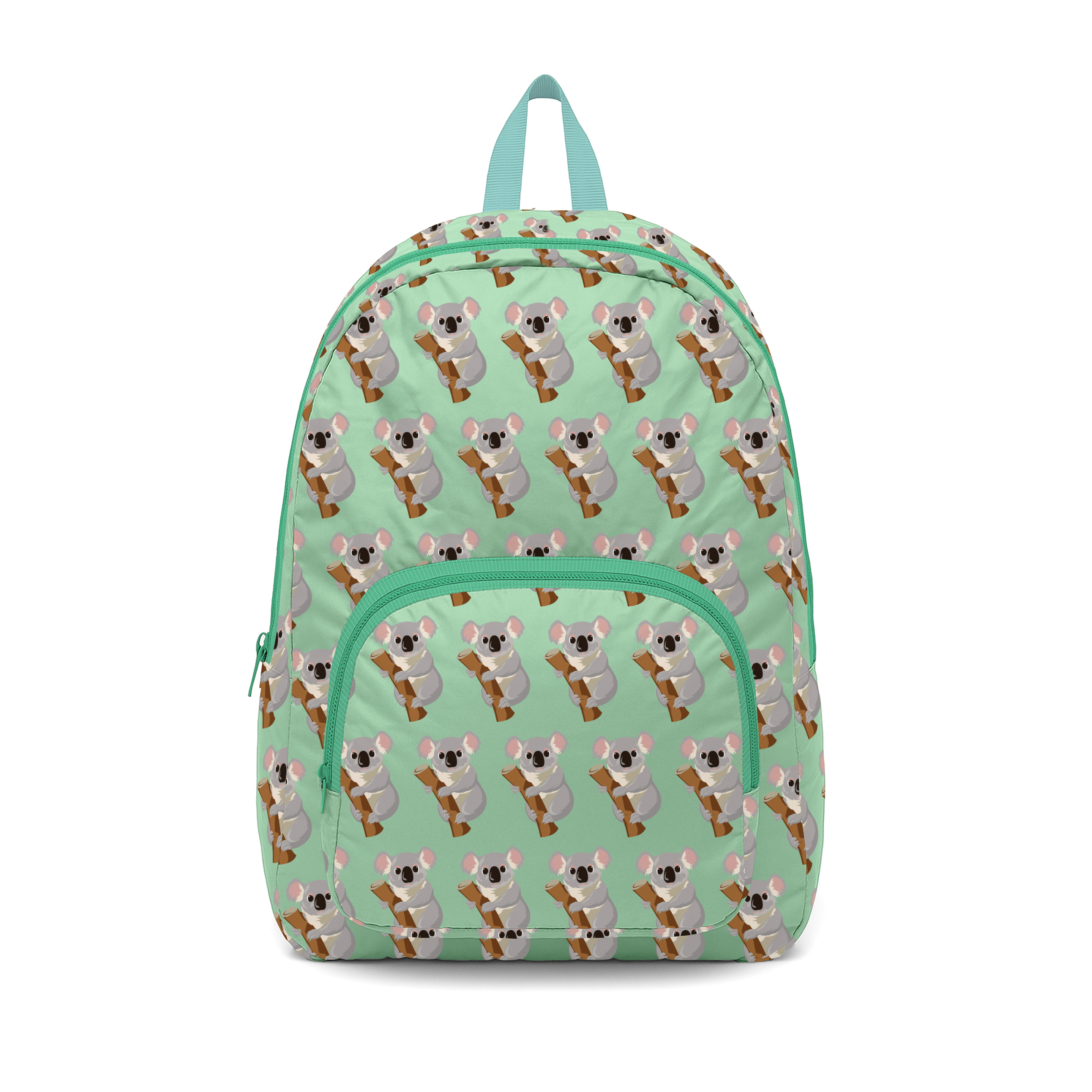Fold-Up Backpack - Koala Green