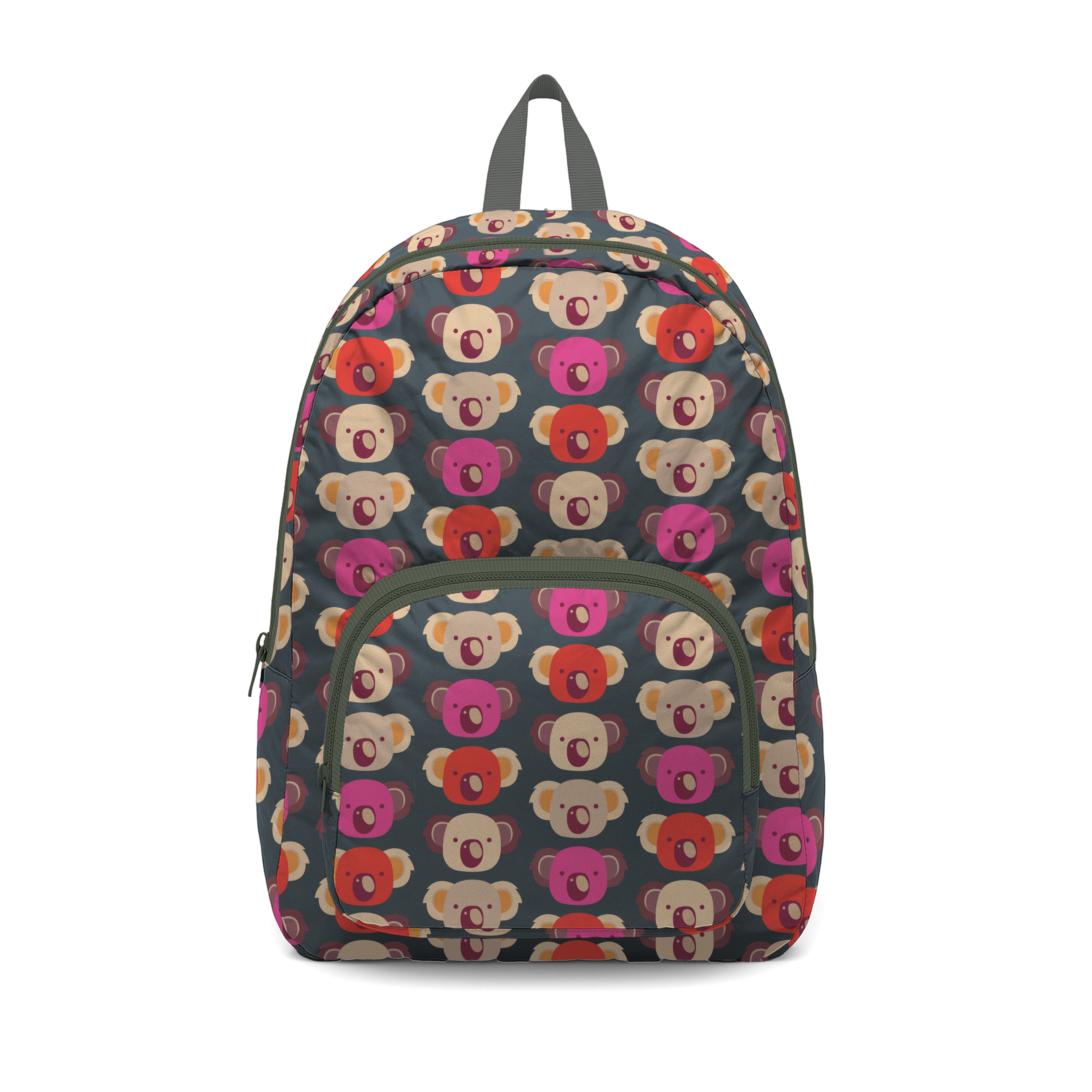 Fold-Up Backpack - Koala Head