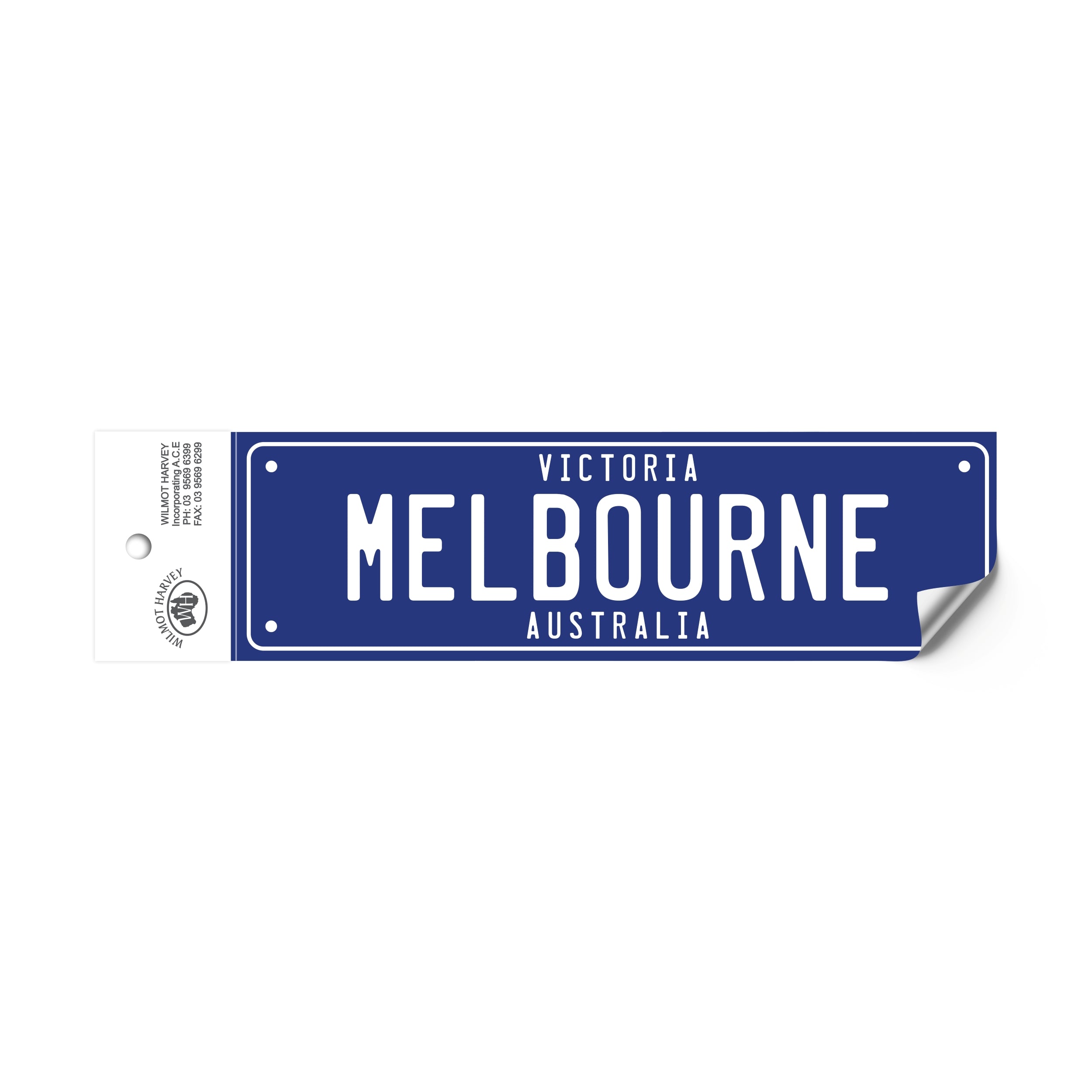 Sticker - Melbourne Number Plate