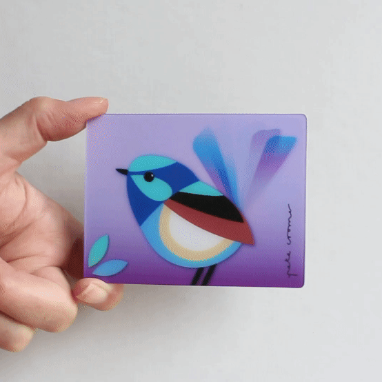 Pete Cromer 3D Keyring - Fairy Wren - Wilmot Harvey