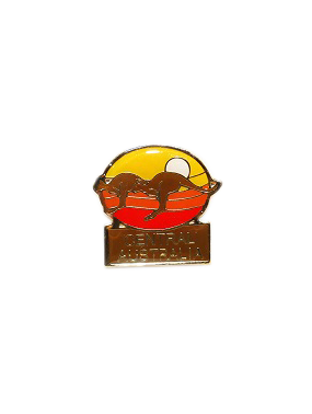 Hat Badge - Central Australia Sunset Kangaroos