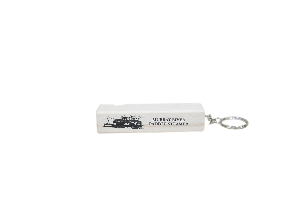 Wooden Whistle Keyring Murray River - Wilmot Harvey