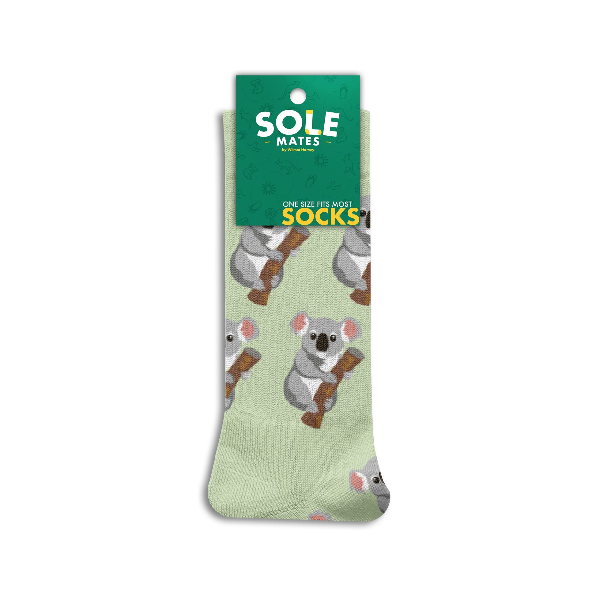 Sole Mates Socks - Koala Light Green - Wilmot Harvey