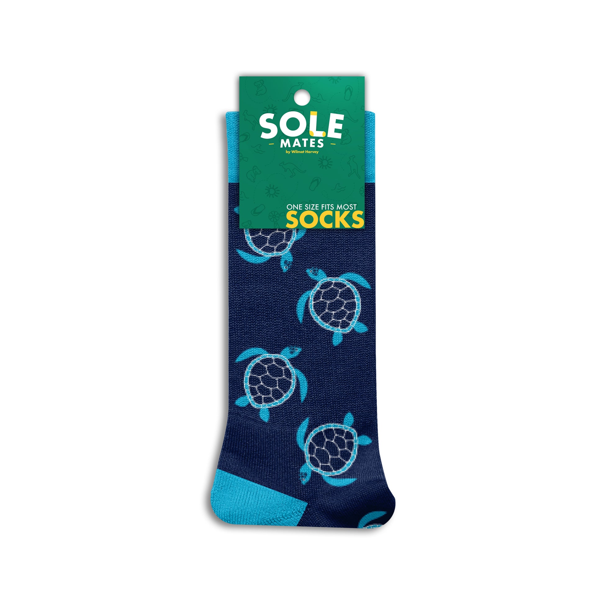 Sole Mates Socks - Turtle Navy - Wilmot Harvey