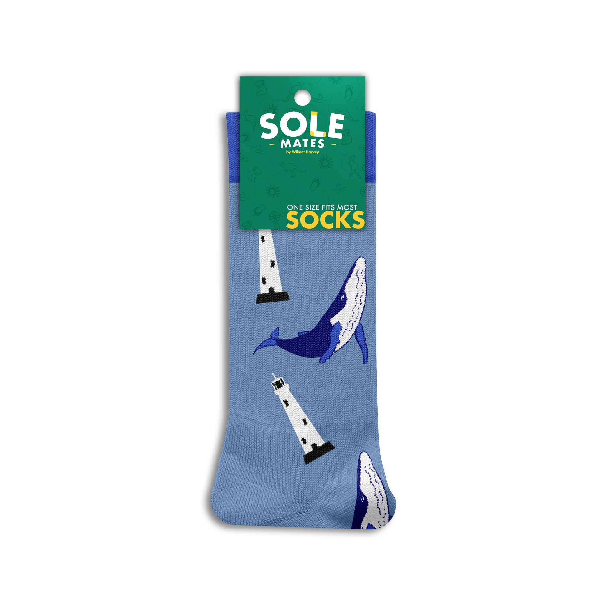 Sole Mates Socks - Whale and Lighthouse - Wilmot Harvey