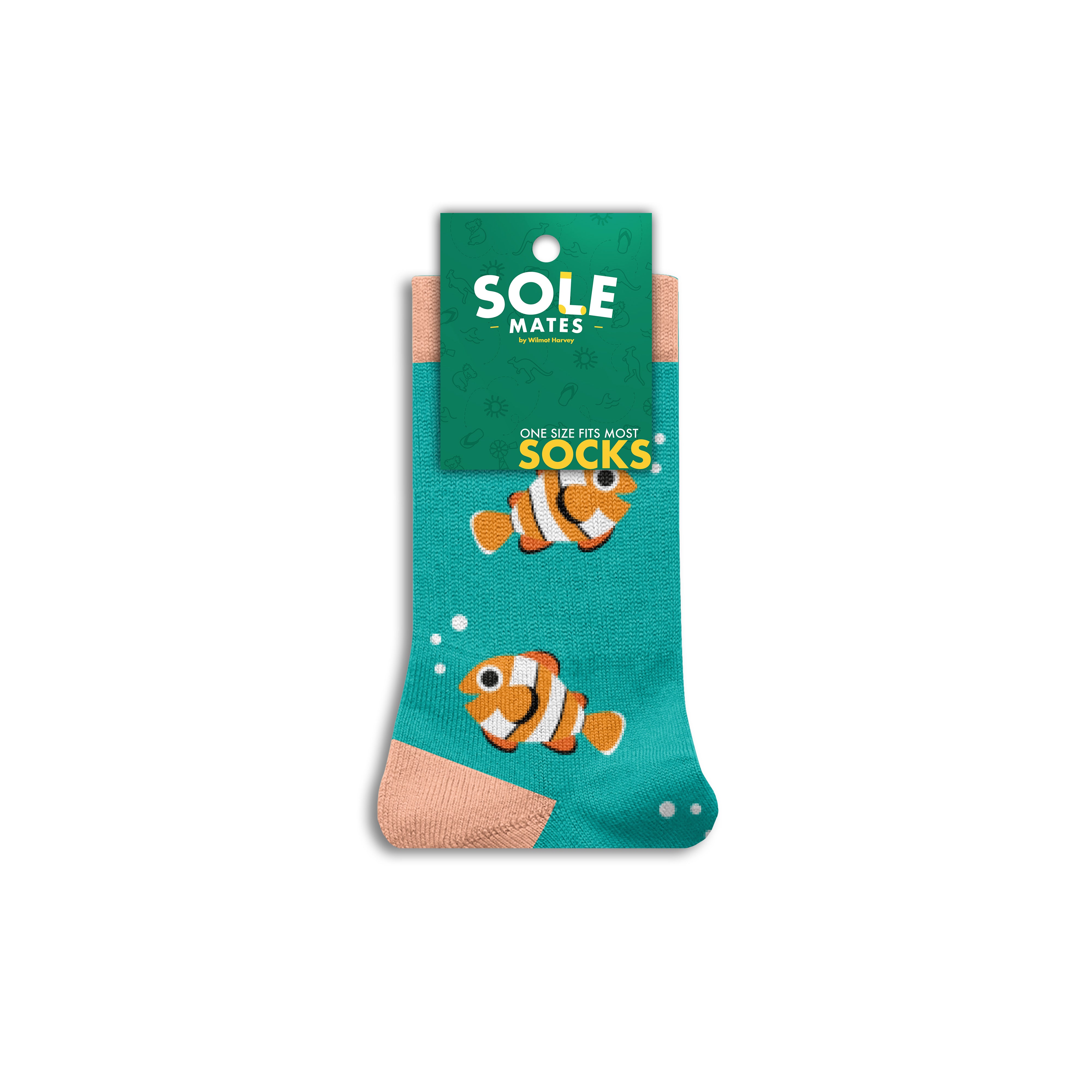 Sole Mates Socks - Kid's Clown Fish - Wilmot Harvey