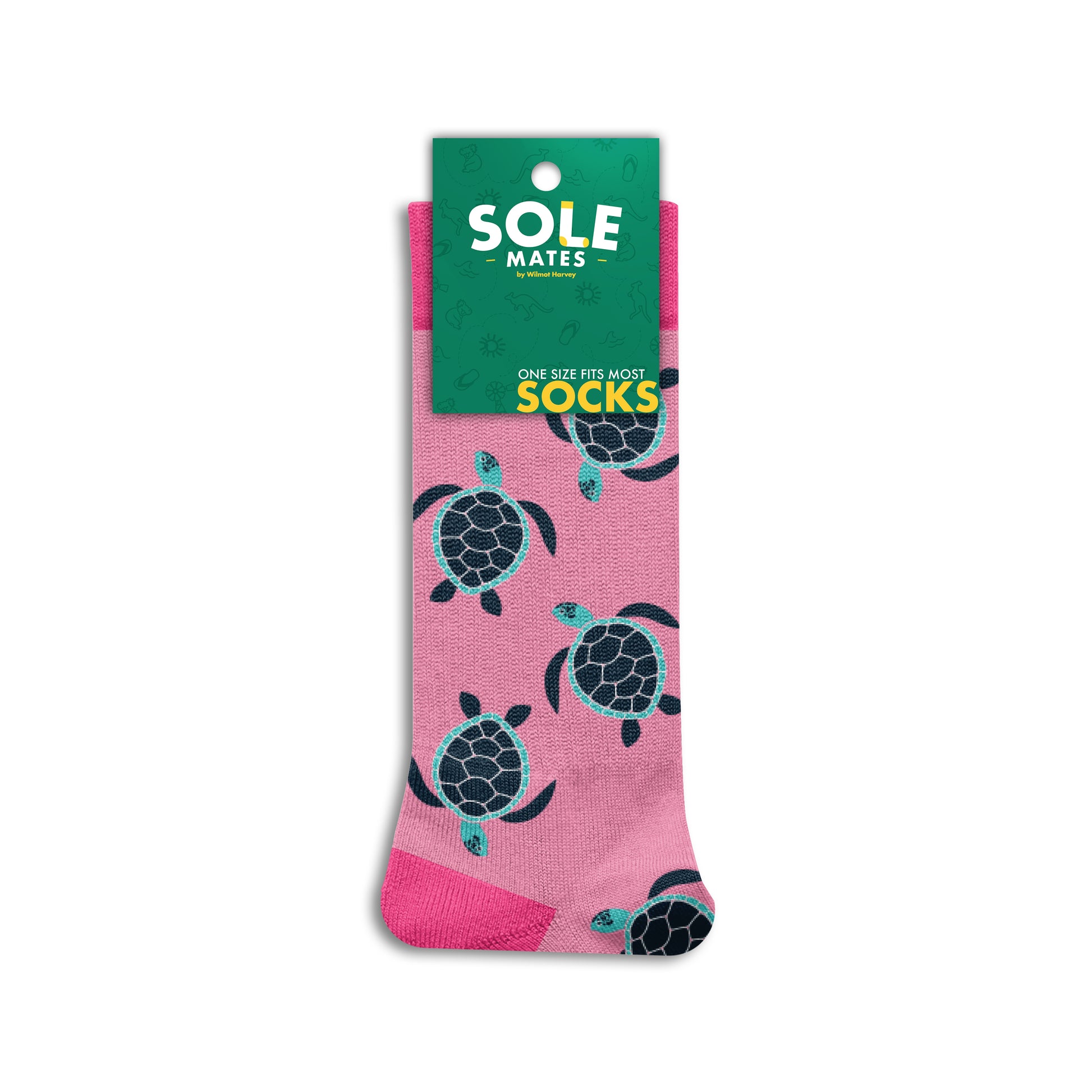 Sole Mates Socks - Turtle Pink - Wilmot Harvey