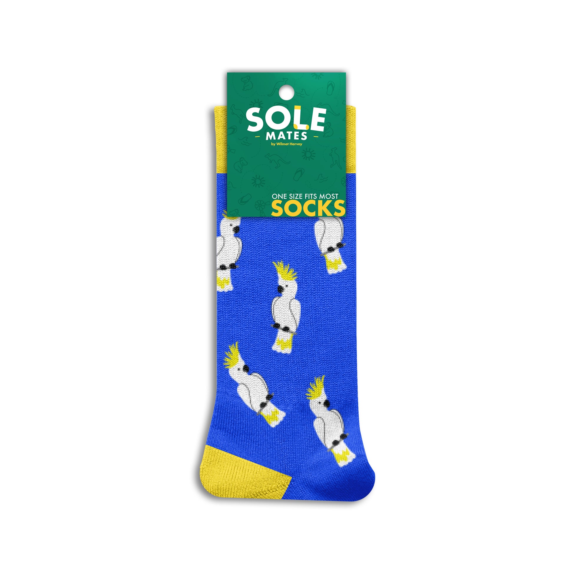 Sole Mates Socks - Cockatoo Blue - Wilmot Harvey
