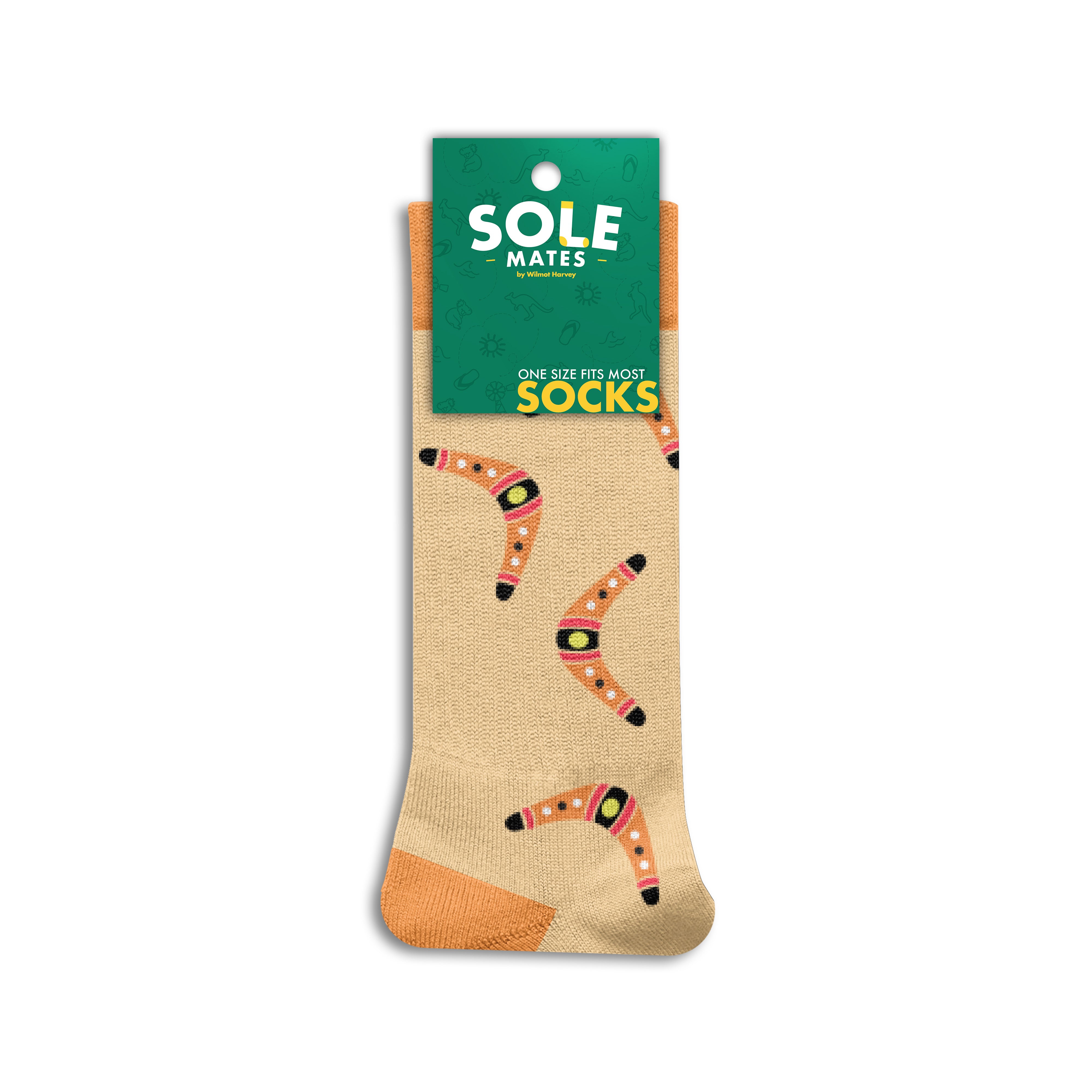 Sole Mates Socks - Boomerang Cream - Wilmot Harvey