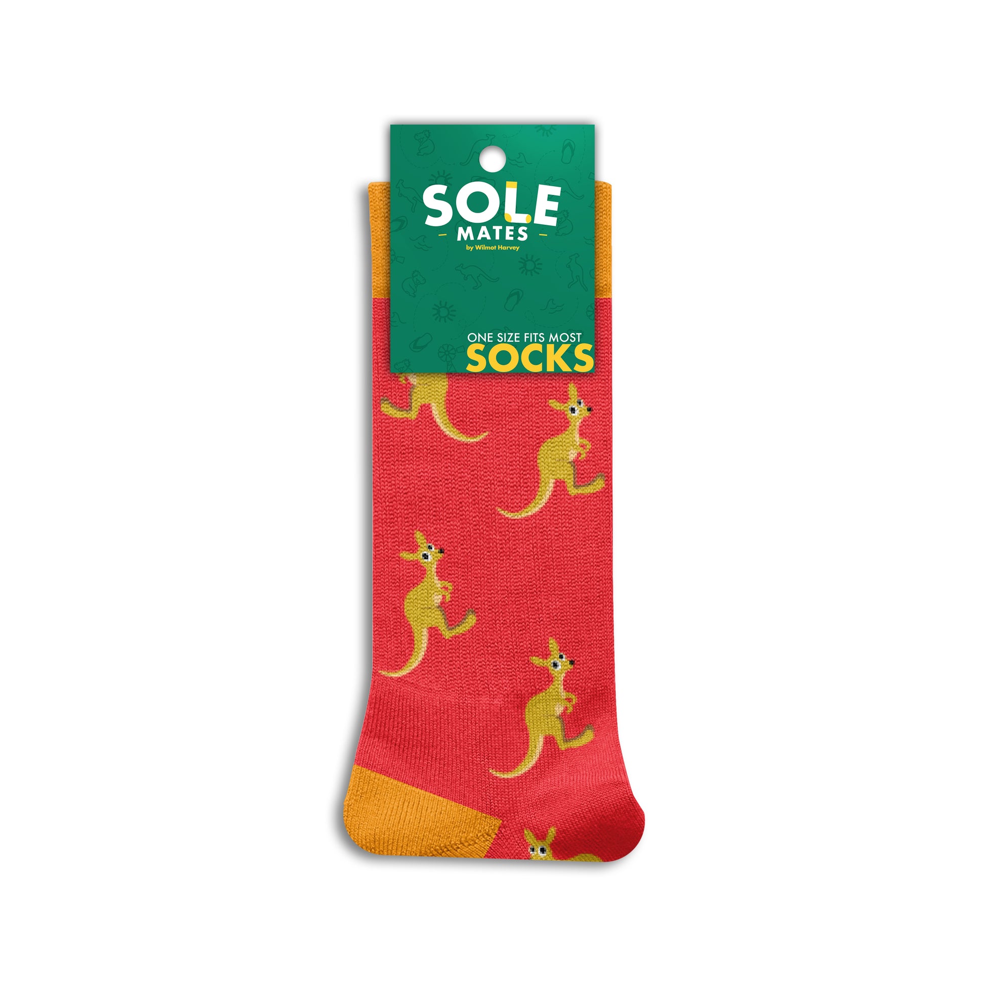 Sole Mates Socks - Kangaroo Red - Wilmot Harvey
