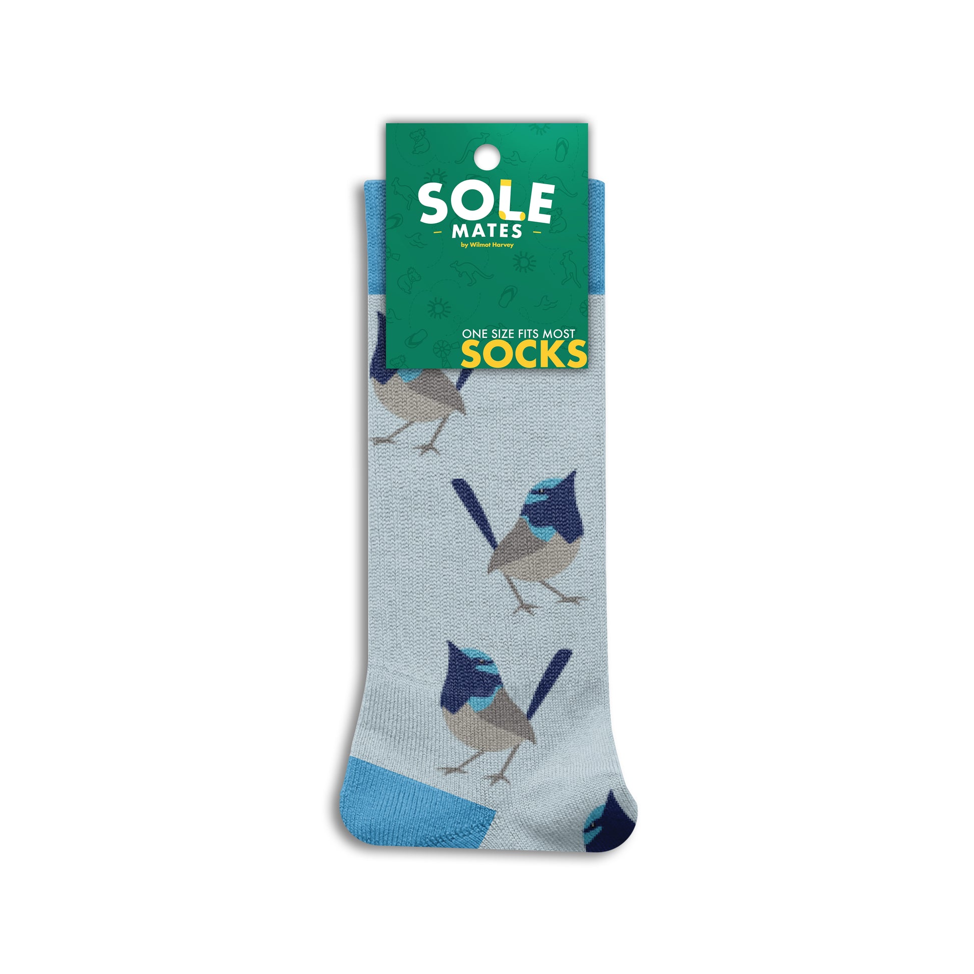 Sole Mates Socks - Blue Wren - Wilmot Harvey